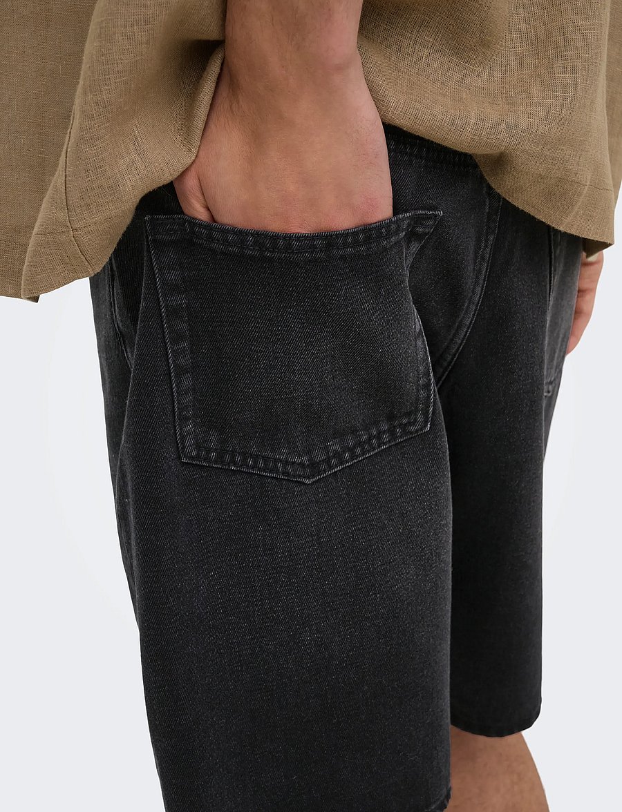 ONLY & SONS - ONSFADE PIM DNM SHORTS BOX - jorts - washed black - 5