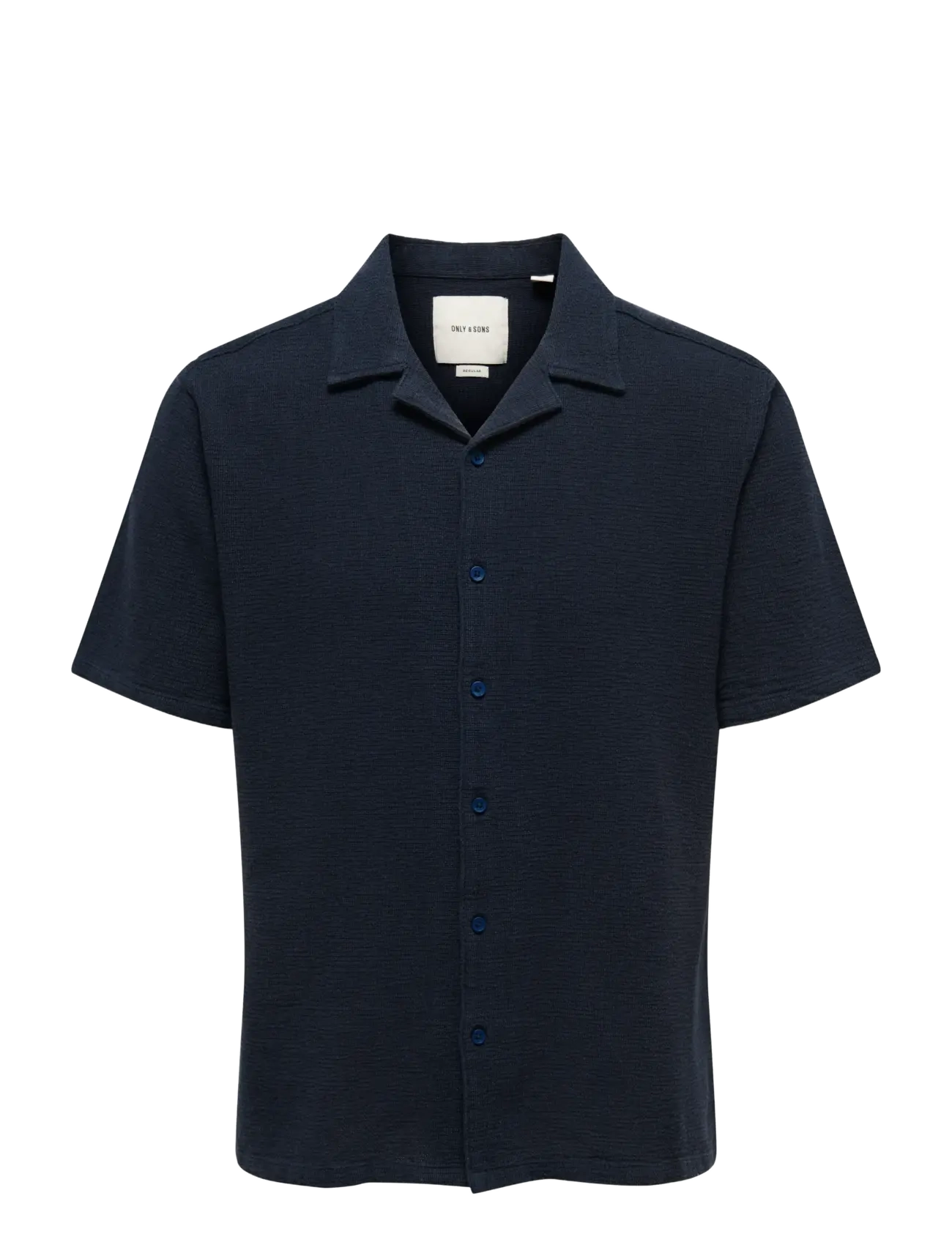 ONLY & SONS ONSTREV LIFE SOLID 002 SS SHIRT REG VD - Skjorter - DARK NAVY / navy