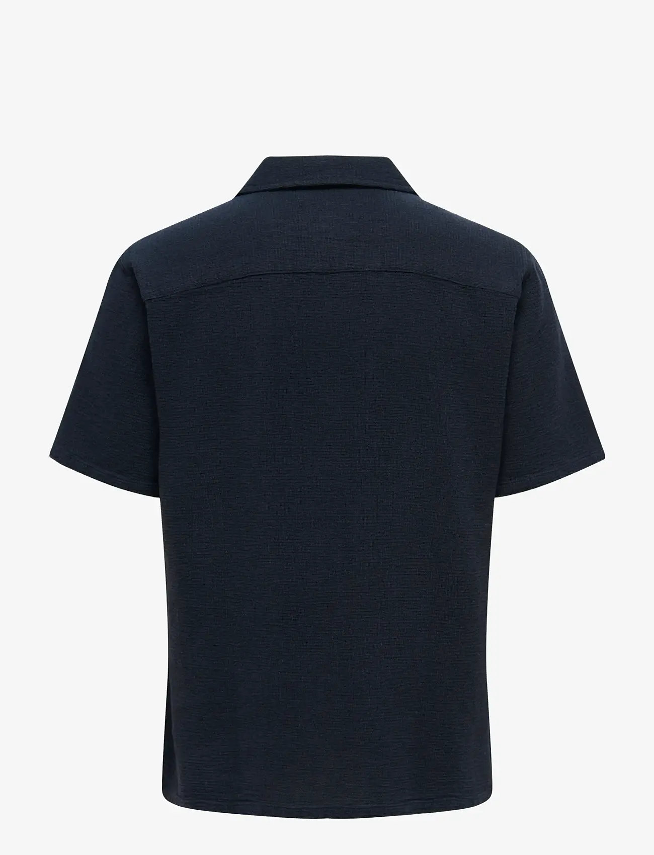 ONLY & SONS - ONSTREV LIFE SOLID 002 SS SHIRT REG VD - kurzarmhemden - dark navy - 1