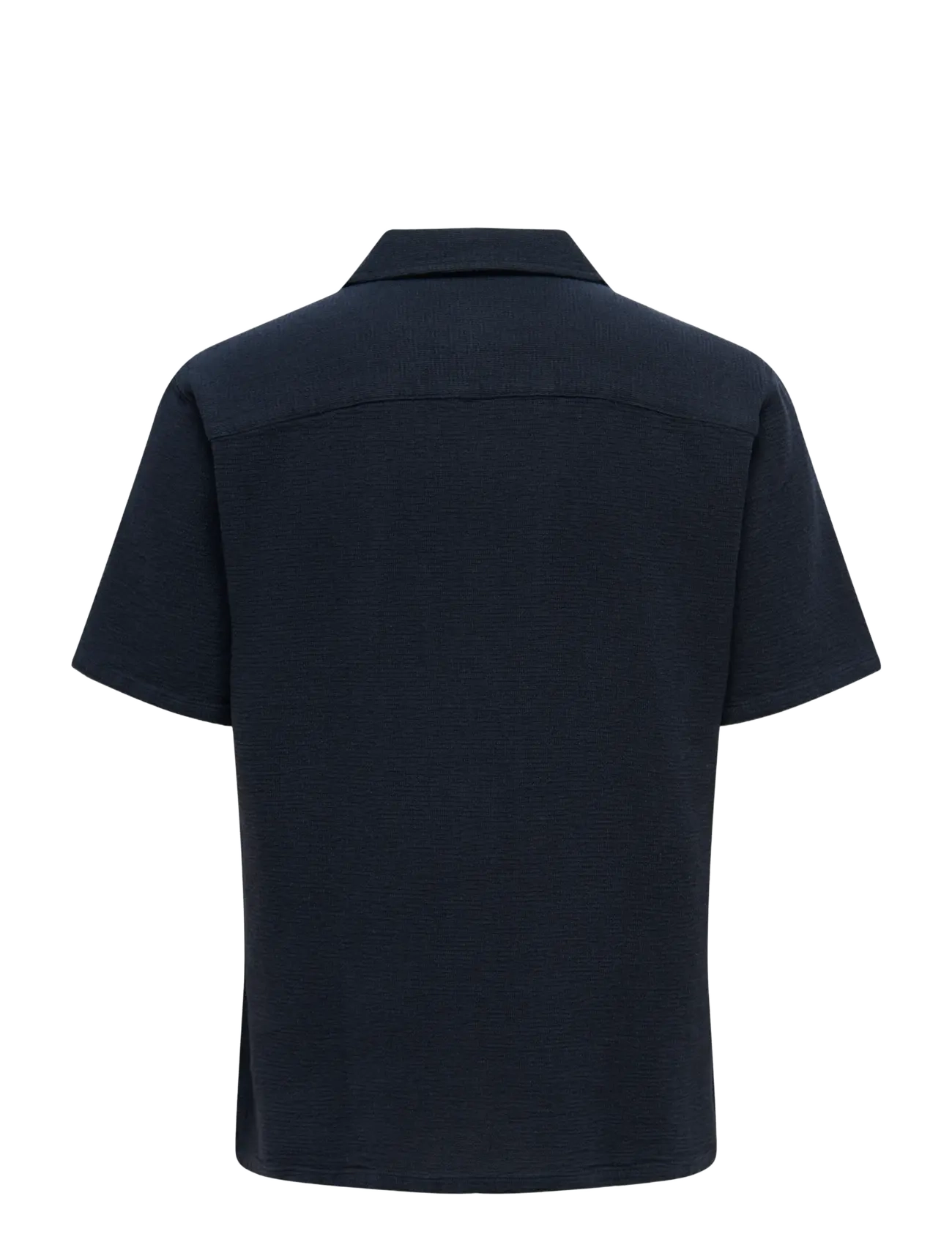ONLY & SONS - ONSTREV LIFE SOLID 002 SS SHIRT REG VD - kurzarmhemden - dark navy - 1