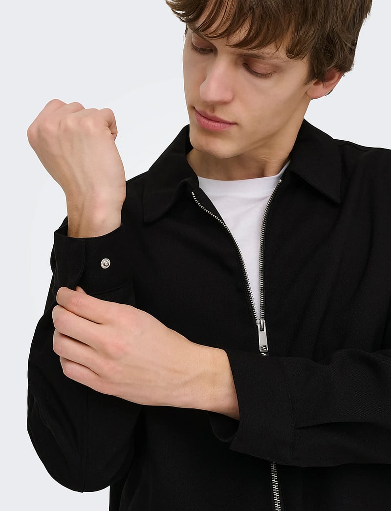 ONLY & SONS - ONSLEO LIFE JACKET OTW - frühlingsjacken - black - 5