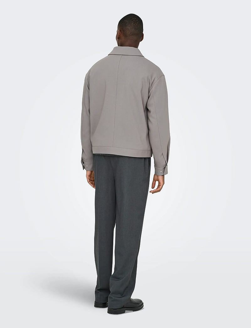 ONLY & SONS - ONSLEO LIFE JACKET OTW - frühlingsjacken - charcoal gray - 3