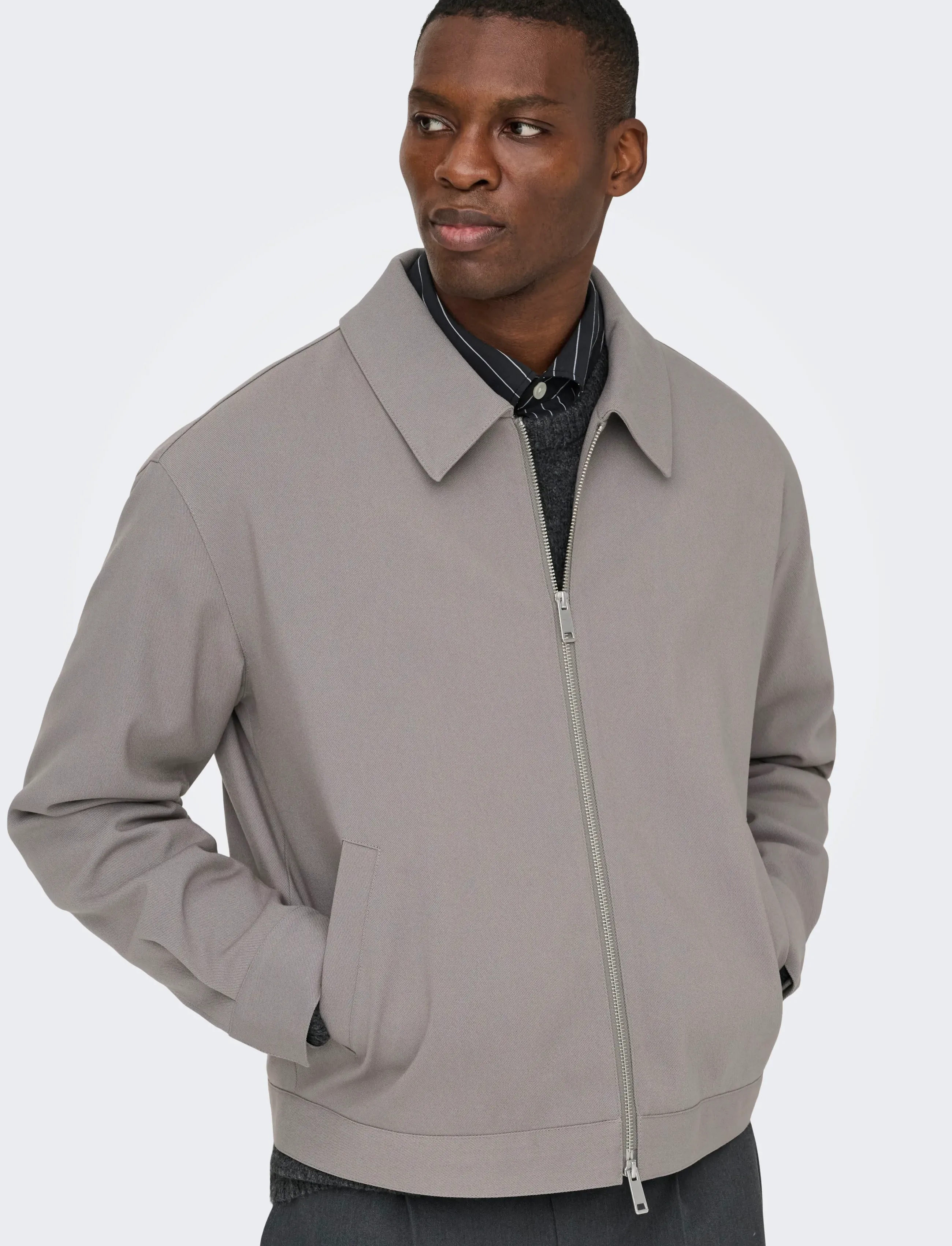 ONLY & SONS - ONSLEO LIFE JACKET OTW - charcoal gray - 5
