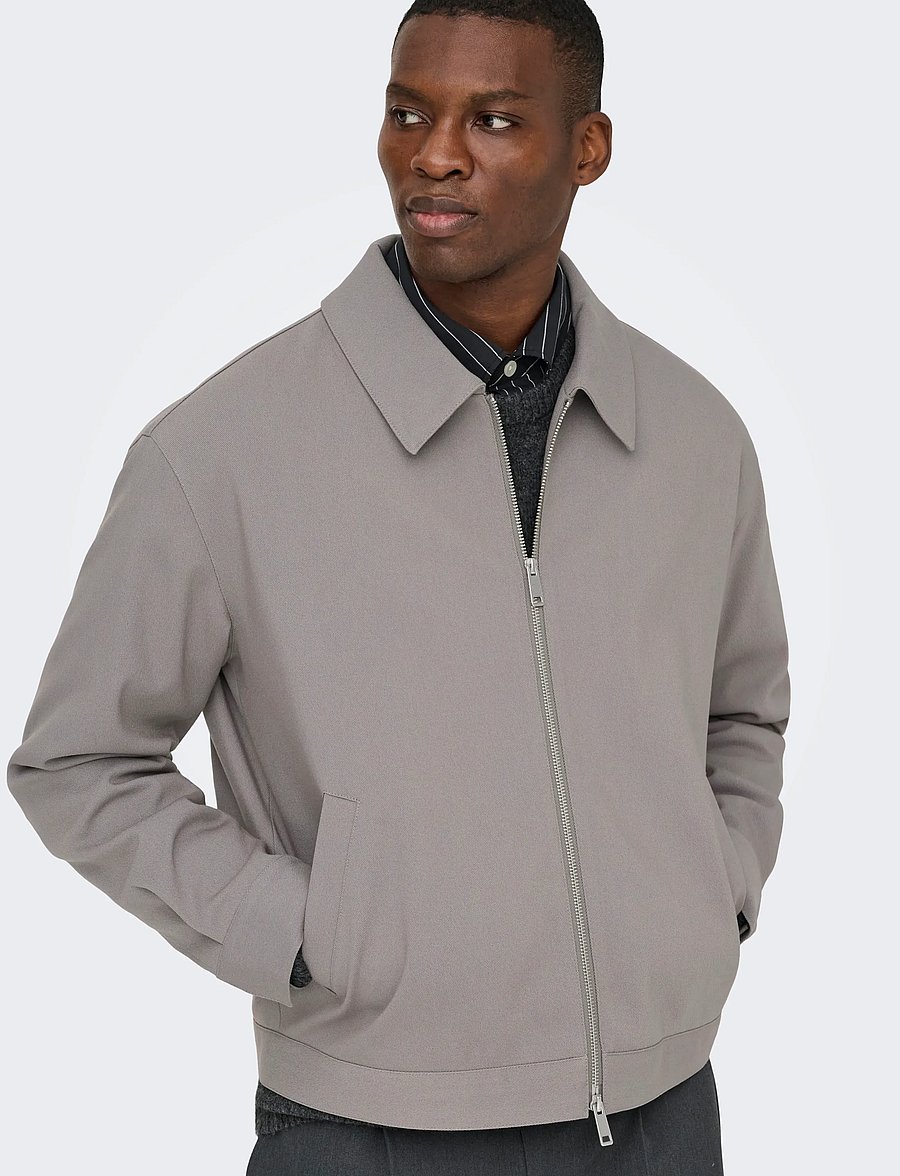 ONLY & SONS - ONSLEO LIFE JACKET OTW - charcoal gray - 5
