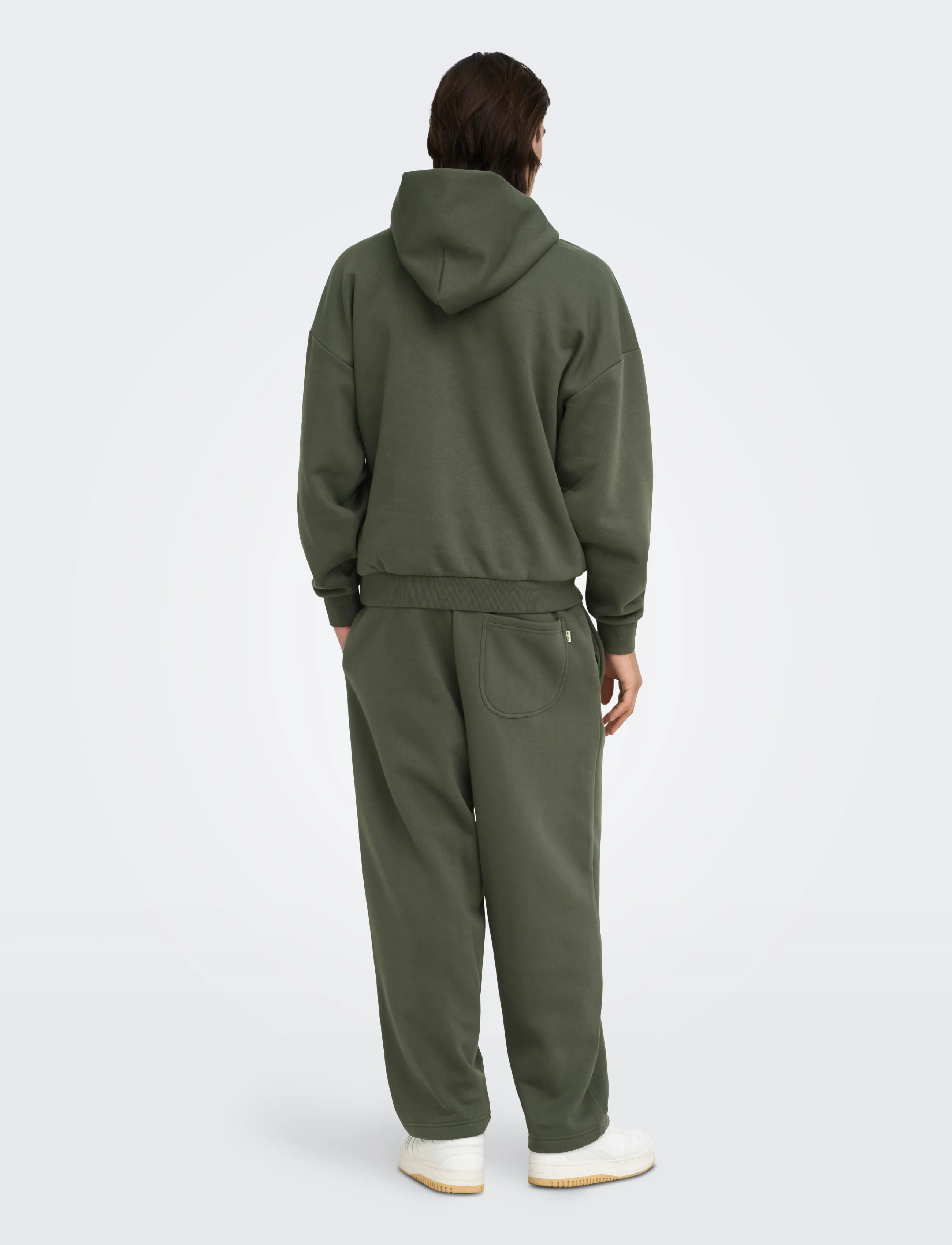 ONLY & SONS - ONSCERES OVZ LS HOODIE  SWEAT NOOS - kapuzenpullover - beluga - 3
