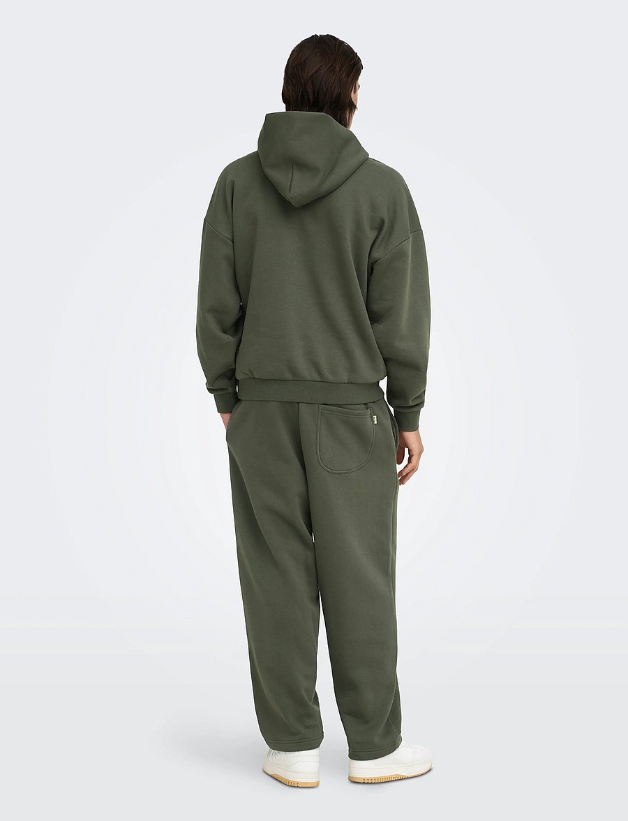 ONLY & SONS - ONSCERES OVZ LS HOODIE SWEAT NOOS - hoodies - beluga - 3
