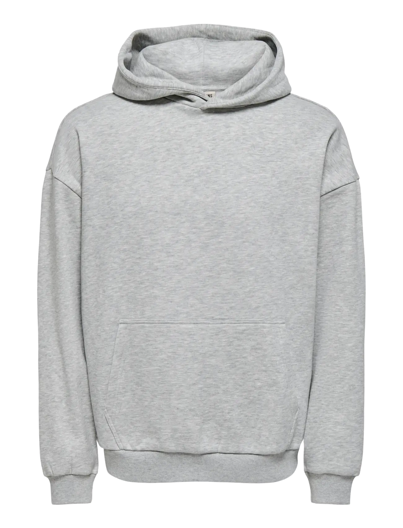 ONLY & SONS ONSCERES OVZ LS HOODIE  SWEAT NOOS - Kapuzenpullover - LIGHT GREY MELANGE / grey