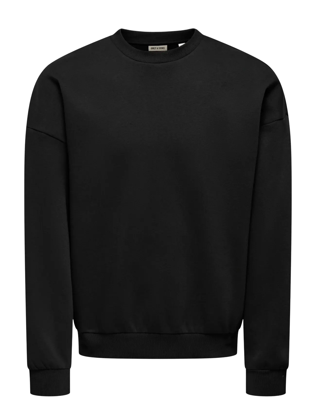 ONLY & SONS - ONSCERES OVZ LS CREW SWEAT NOOS - black - 1