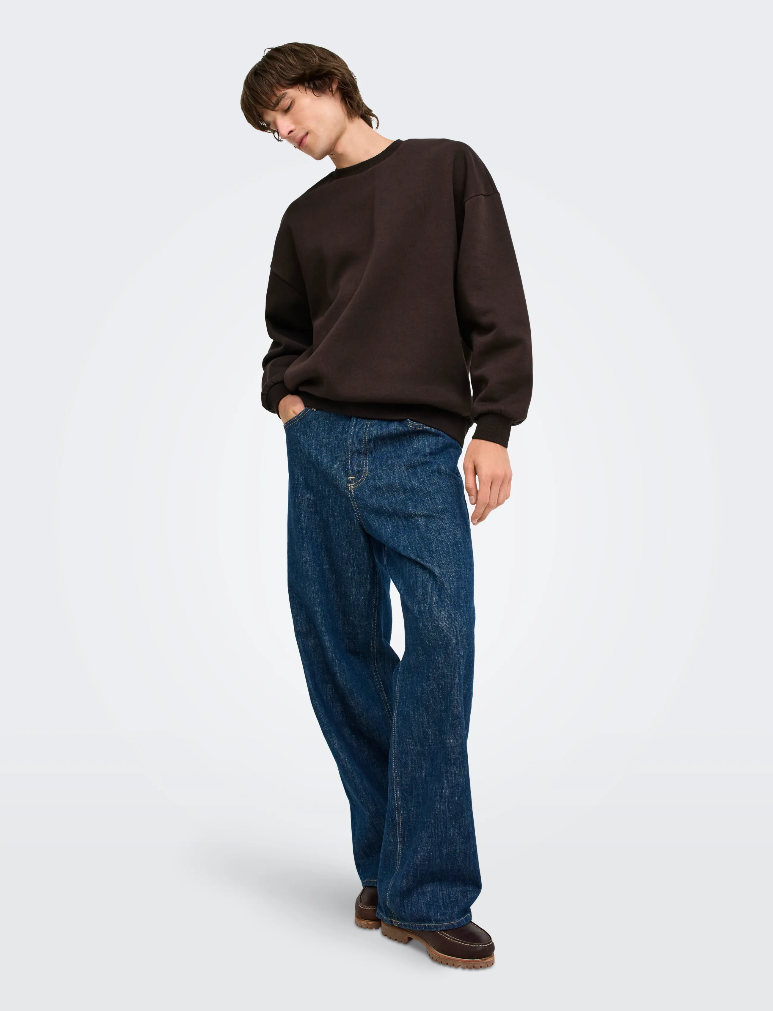 ONLY & SONS Onsceres Ovz Ls Crew Sweat Noos sweatshirts herr – bild 5