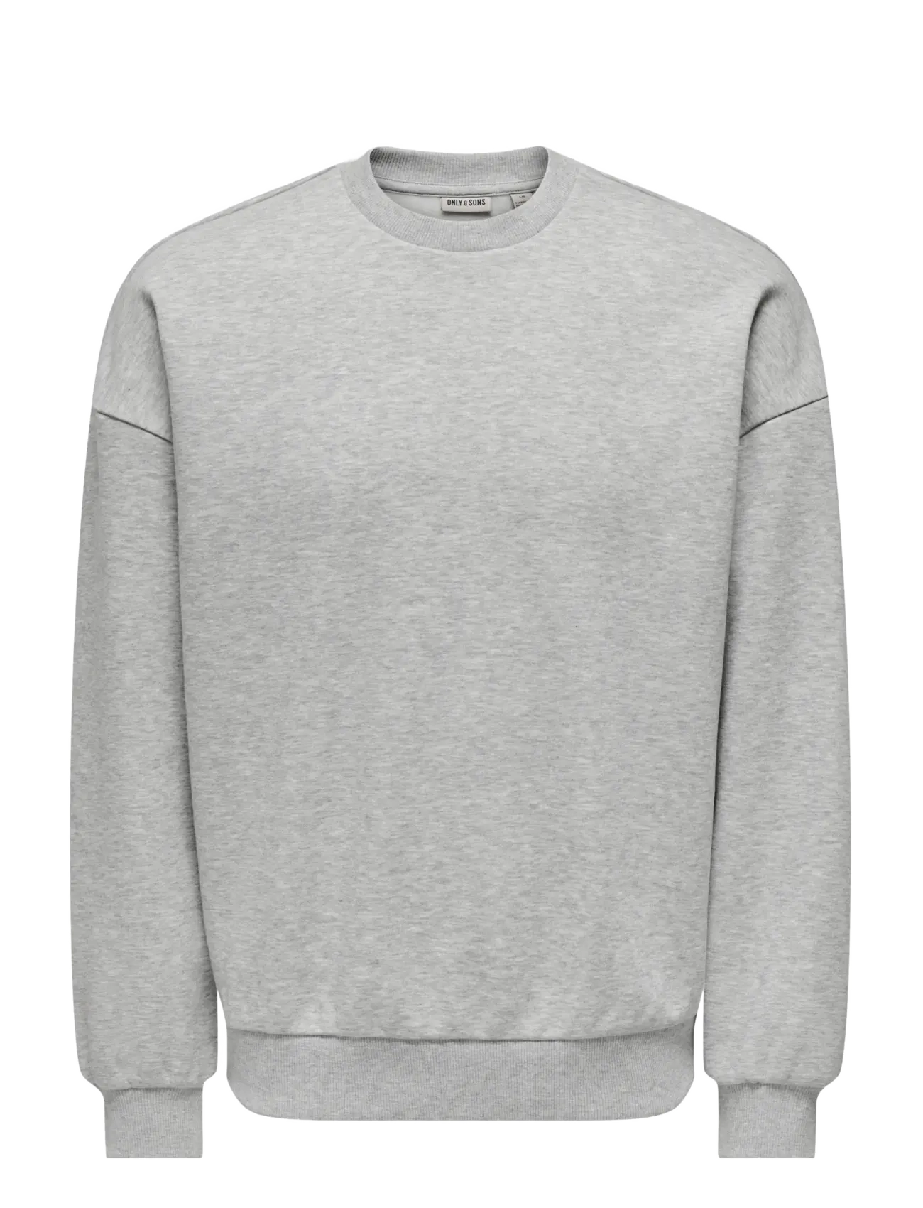 ONLY & SONS ONSCERES OVZ LS CREW SWEAT NOOS - Sweatshirts - LIGHT GREY MELANGE / grey
