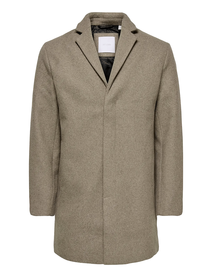 ONLY & SONS - ONSARON WOOL COAT OTW NOOS - wool coats - greige - 1