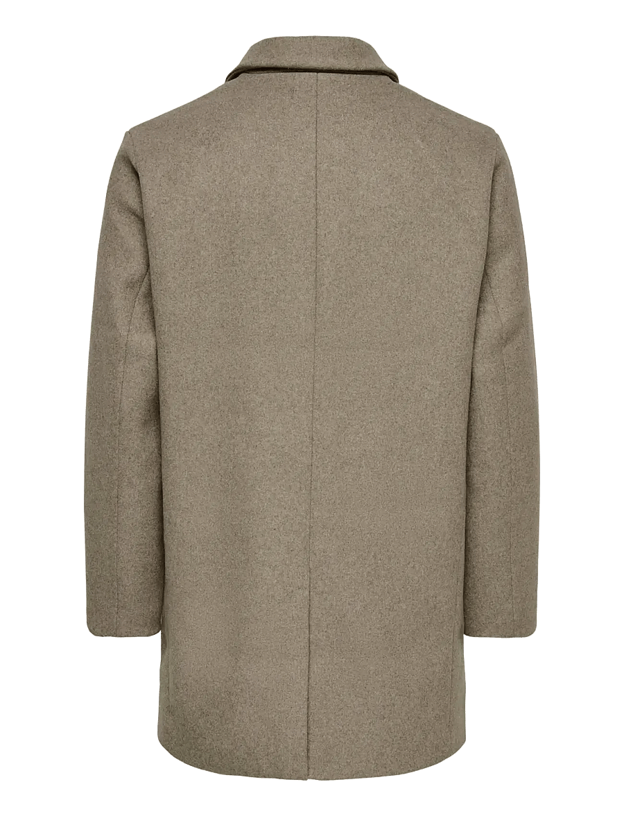 ONLY & SONS - ONSARON WOOL COAT OTW NOOS - wool coats - greige - 2