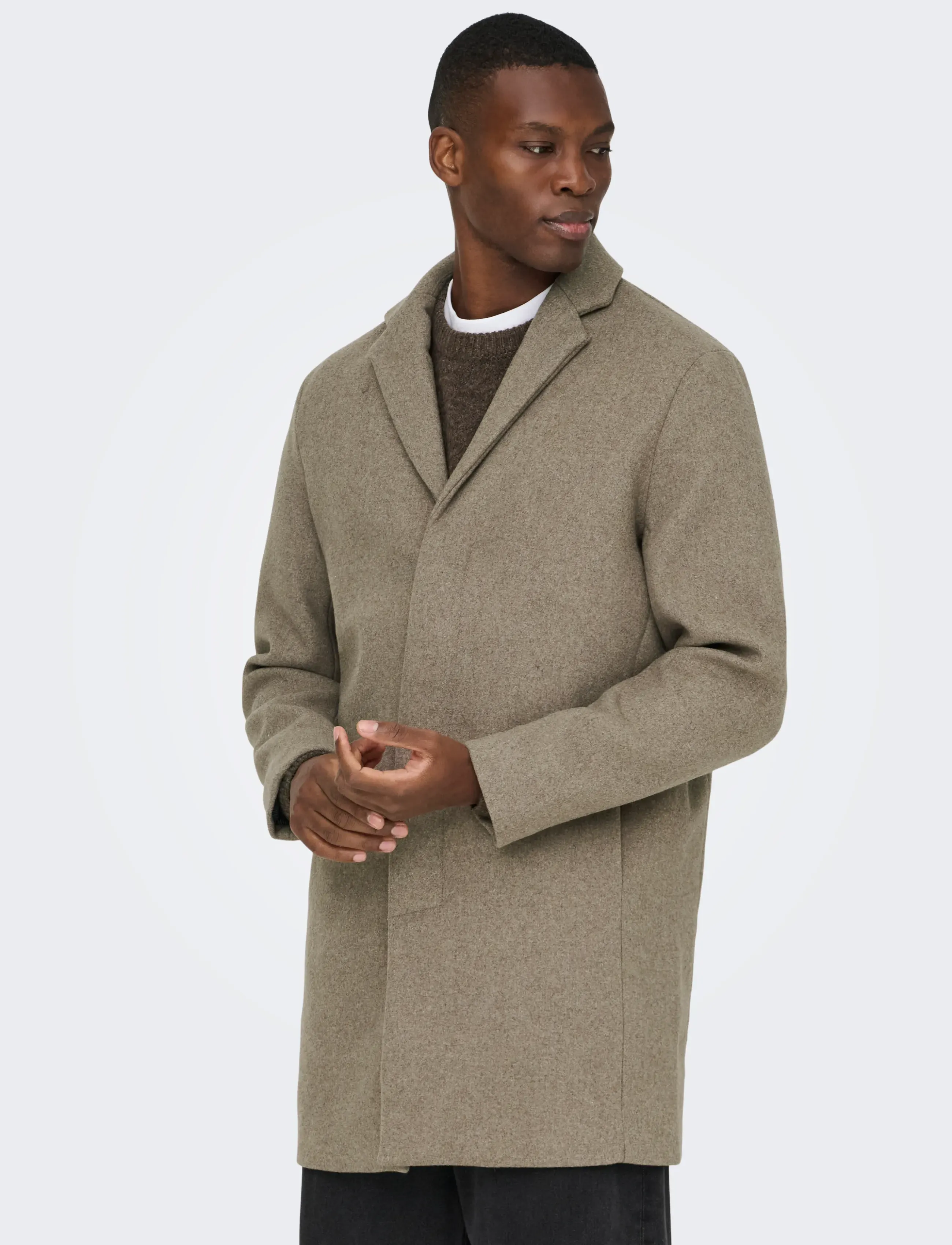 ONLY & SONS Onsaron Wool Coat Otw Noos kappor & rockar herr – bild 6