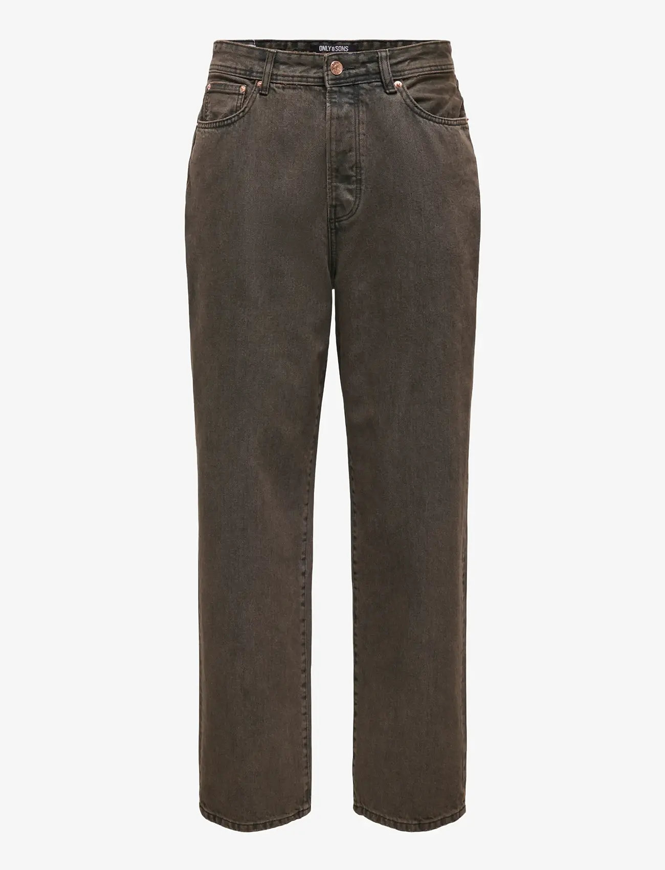 ONLY & SONS - ONSFADE LOOSE BROWN 6813 TAI DNM - loose jeans - brown stone - 1