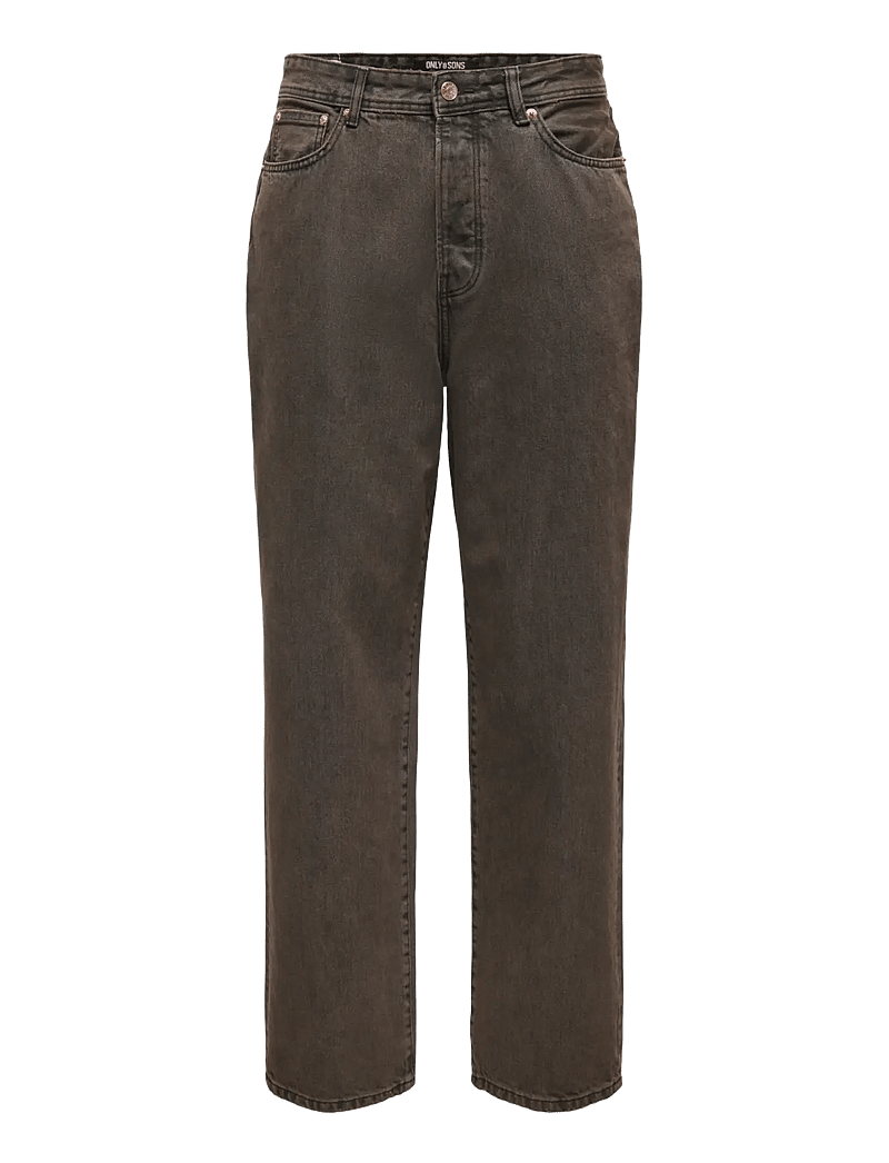 ONLY & SONS - ONSFADE LOOSE BROWN 6813 TAI DNM - loose jeans - brown stone - 1