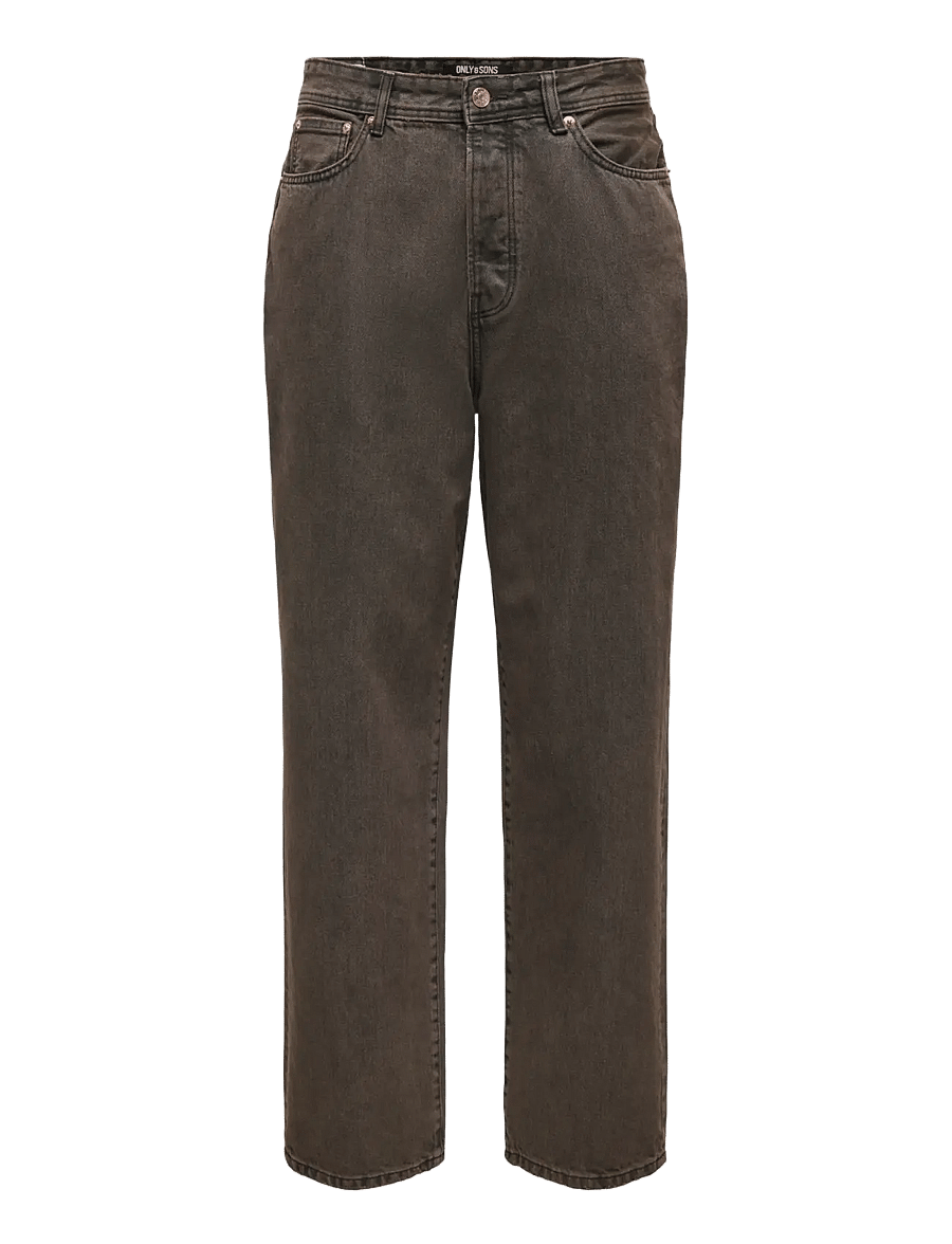 ONLY & SONS - ONSFADE LOOSE BROWN 6813 TAI DNM - brown stone - 1