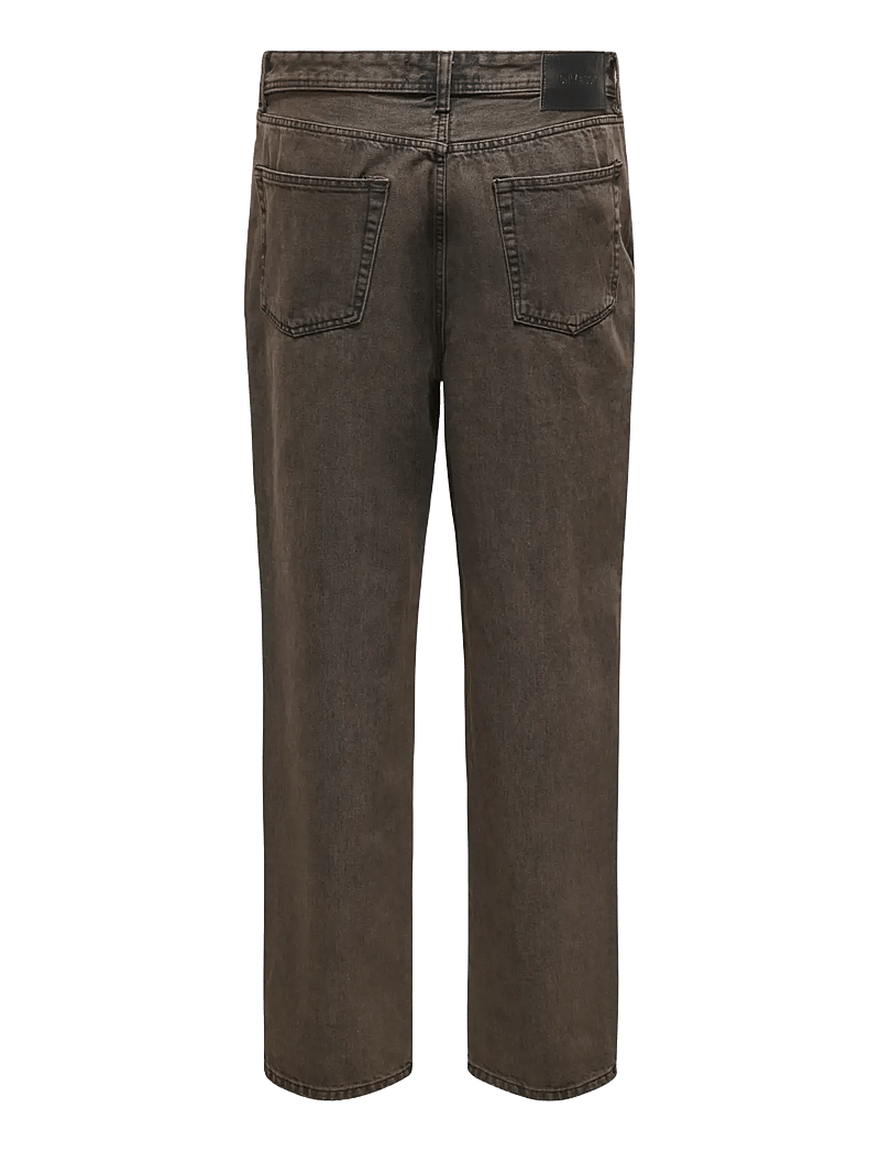 ONLY & SONS - ONSFADE LOOSE BROWN 6813 TAI DNM - loose jeans - brown stone - 2
