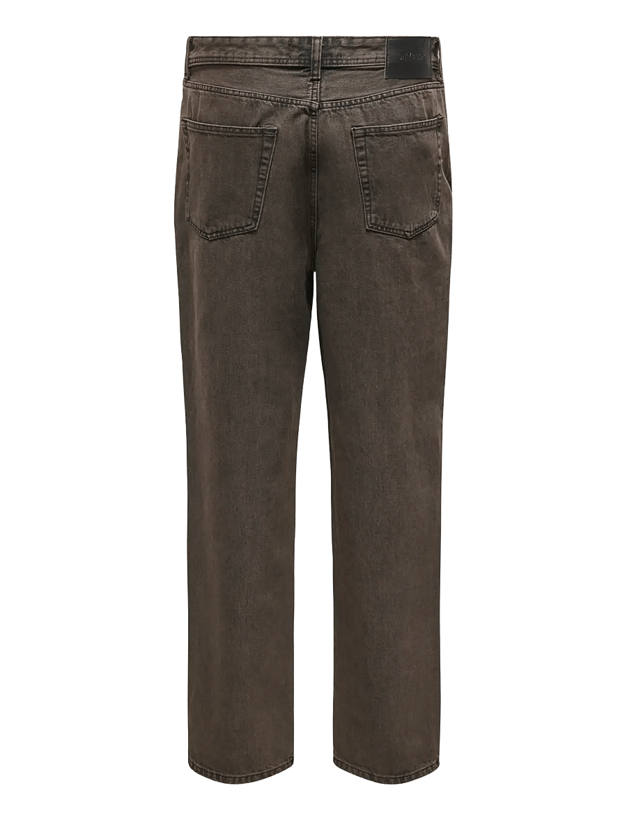ONLY & SONS - ONSFADE LOOSE BROWN 6813 TAI DNM - brown stone - 2