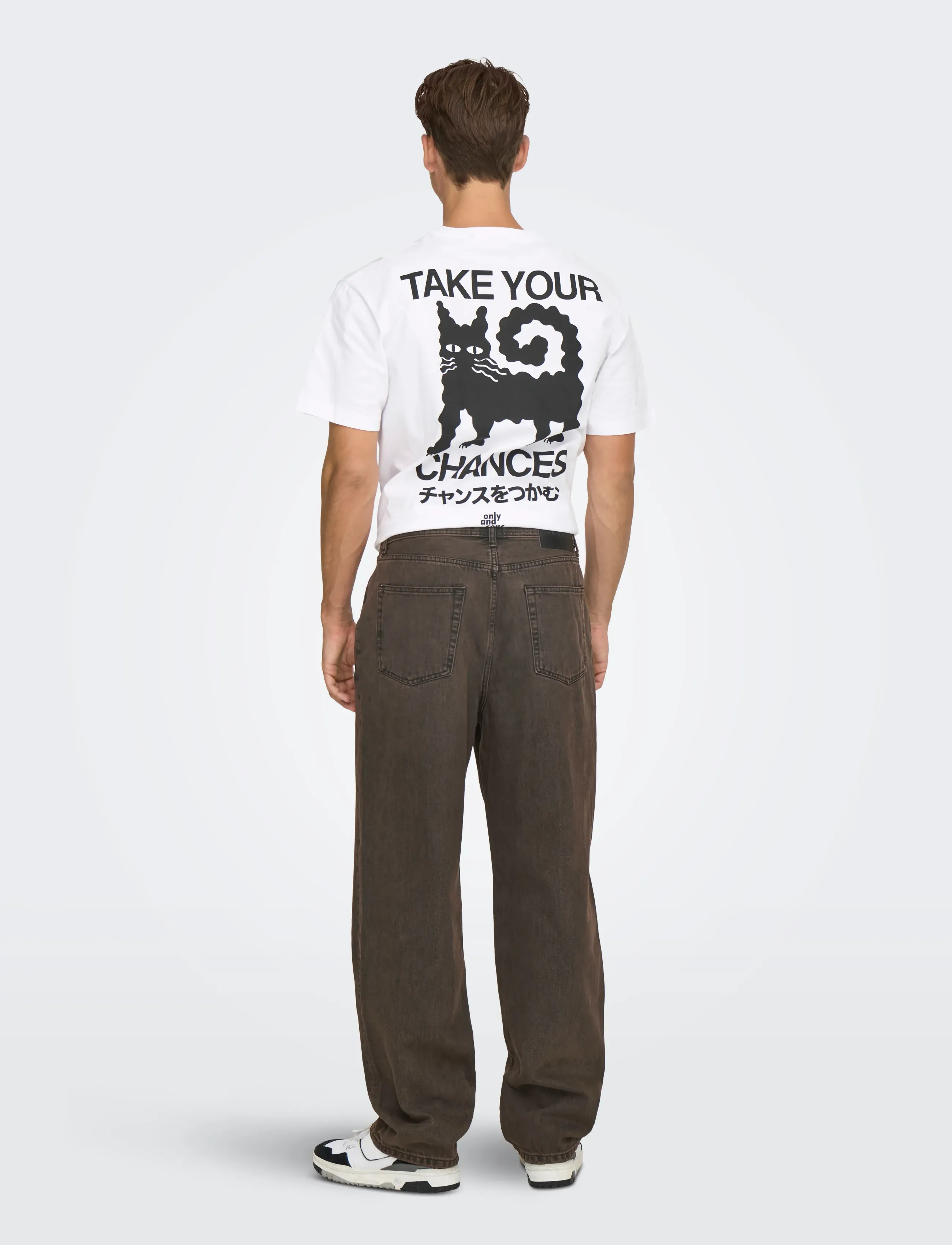 ONLY & SONS - ONSFADE LOOSE BROWN 6813 TAI DNM - brown stone - 3