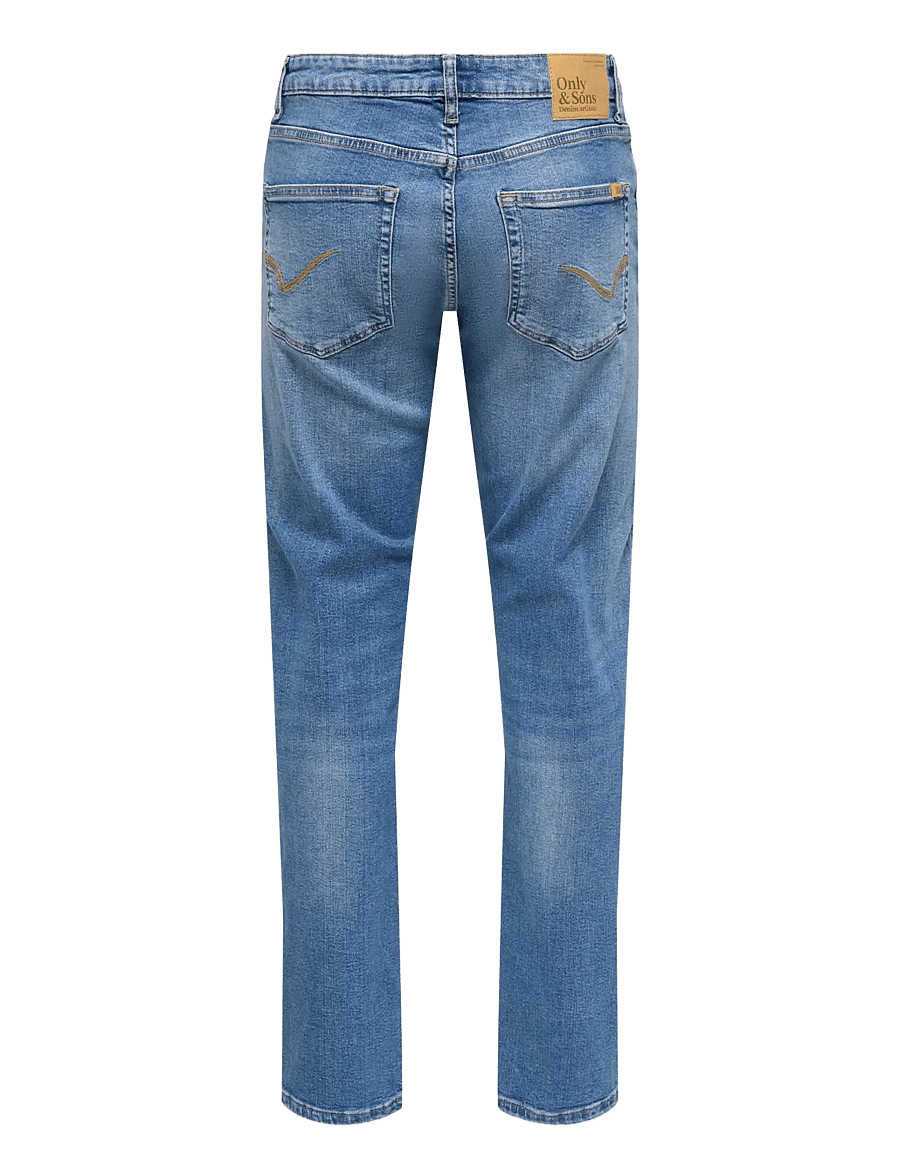 ONLY & SONS - ONSWEFT REG. JAX LMB 6817 TAI DNM NOOS - regular jeans - light medium blue denim - 2