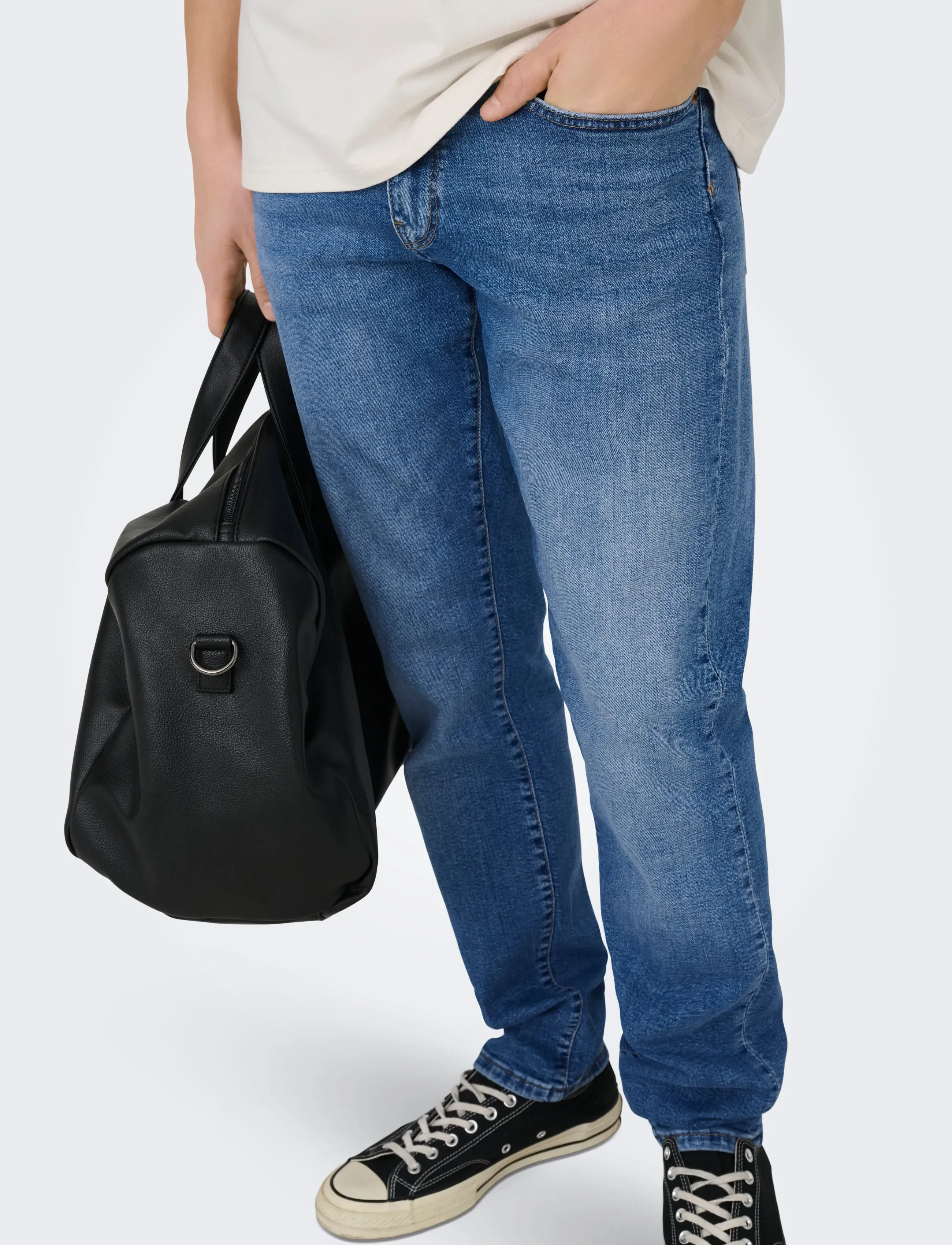 ONLY & SONS Onsweft Reg. Jax Lmb 6817 Tai Dnm Noos relaxed fit jeans herr – bild 5