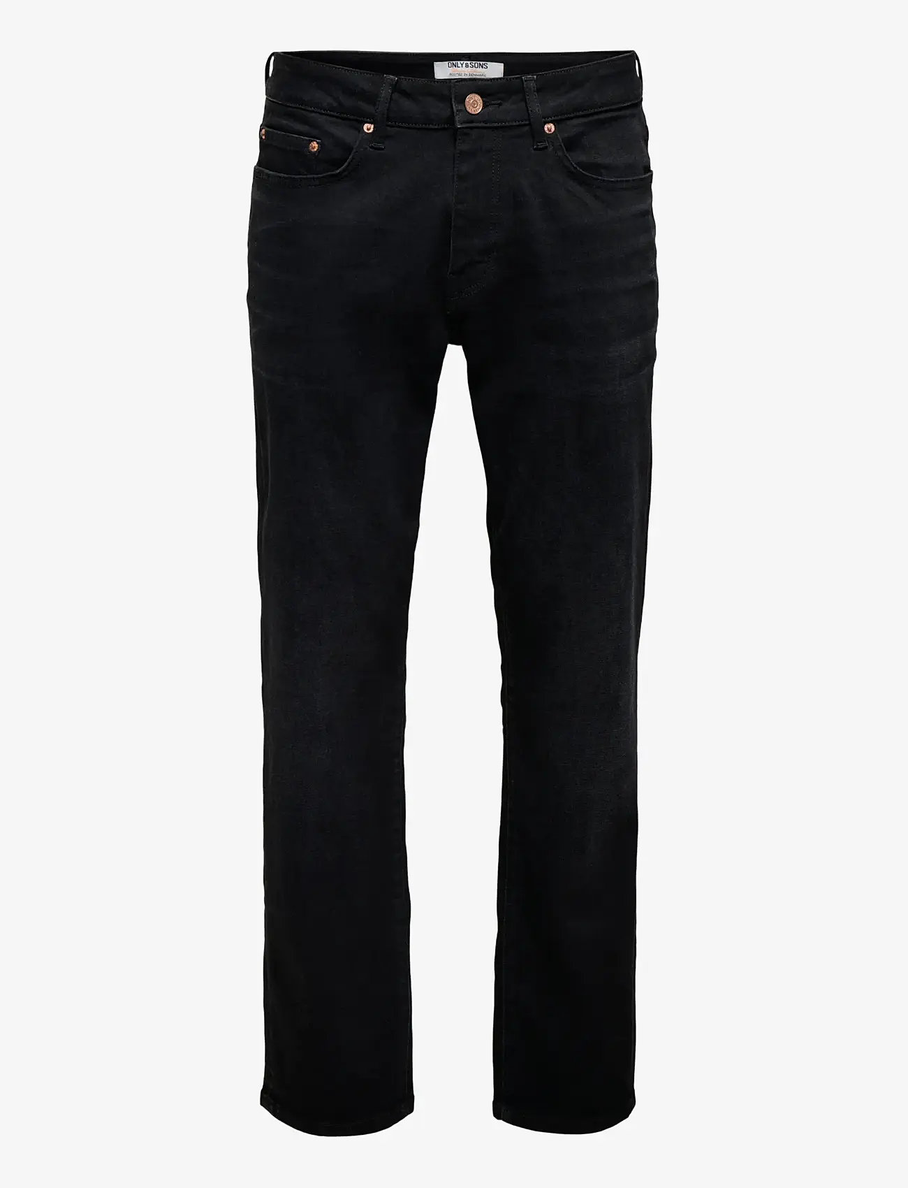 ONLY & SONS - ONSWEFT REG. JAX BLACK 6821 TAI DNM - regular jeans - black denim - 1