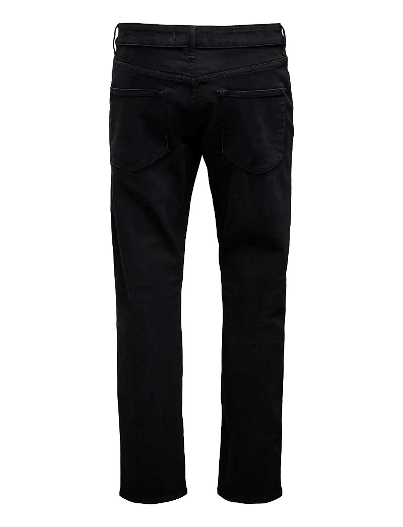 ONLY & SONS - ONSWEFT REG. JAX BLACK 6821 TAI DNM - regular jeans - black denim - 2