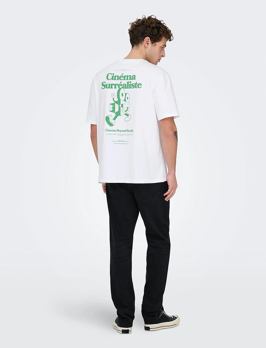 ONLY & SONS - ONSWEFT REG. JAX BLACK 6821 TAI DNM - regular jeans - black denim - 3