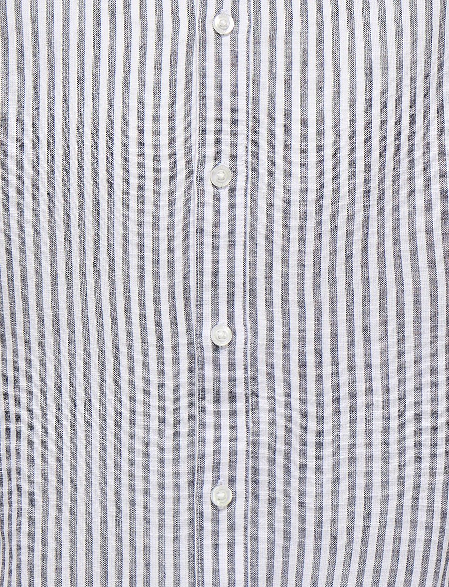 ONLY & SONS - OSJCAIDEN LIFE LS REG STRIPE LIN 660 WVN - langärmlige hemden - dark navy - 2