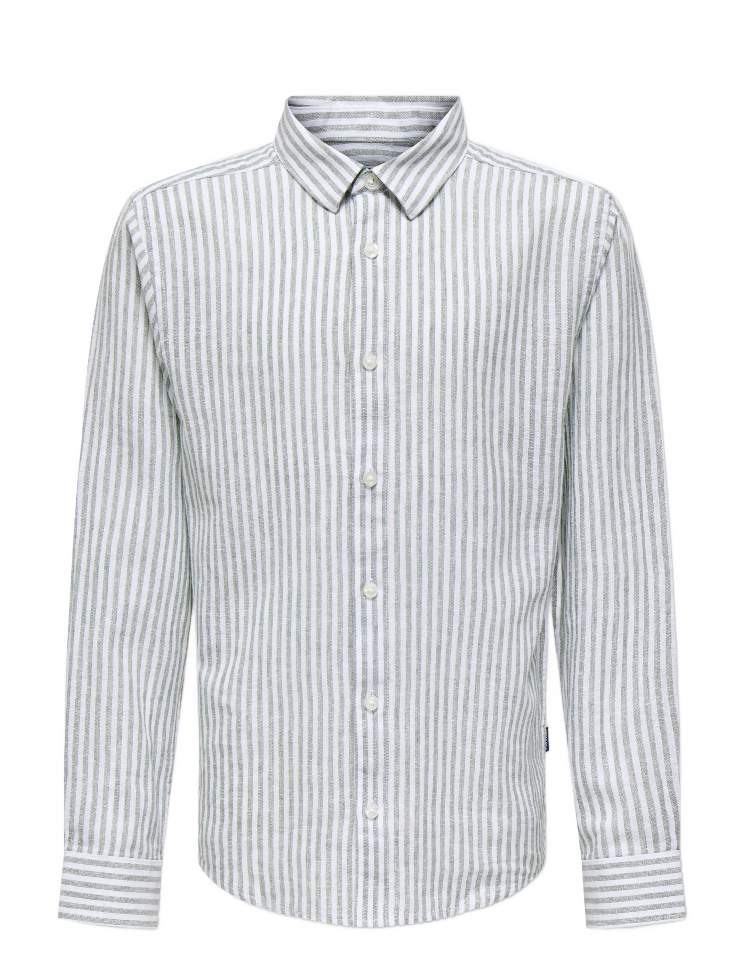ONLY & SONS OSJCAIDEN LIFE LS REG STRIPE LIN 660 WVN - Hemden - SEA SPRAY / green
