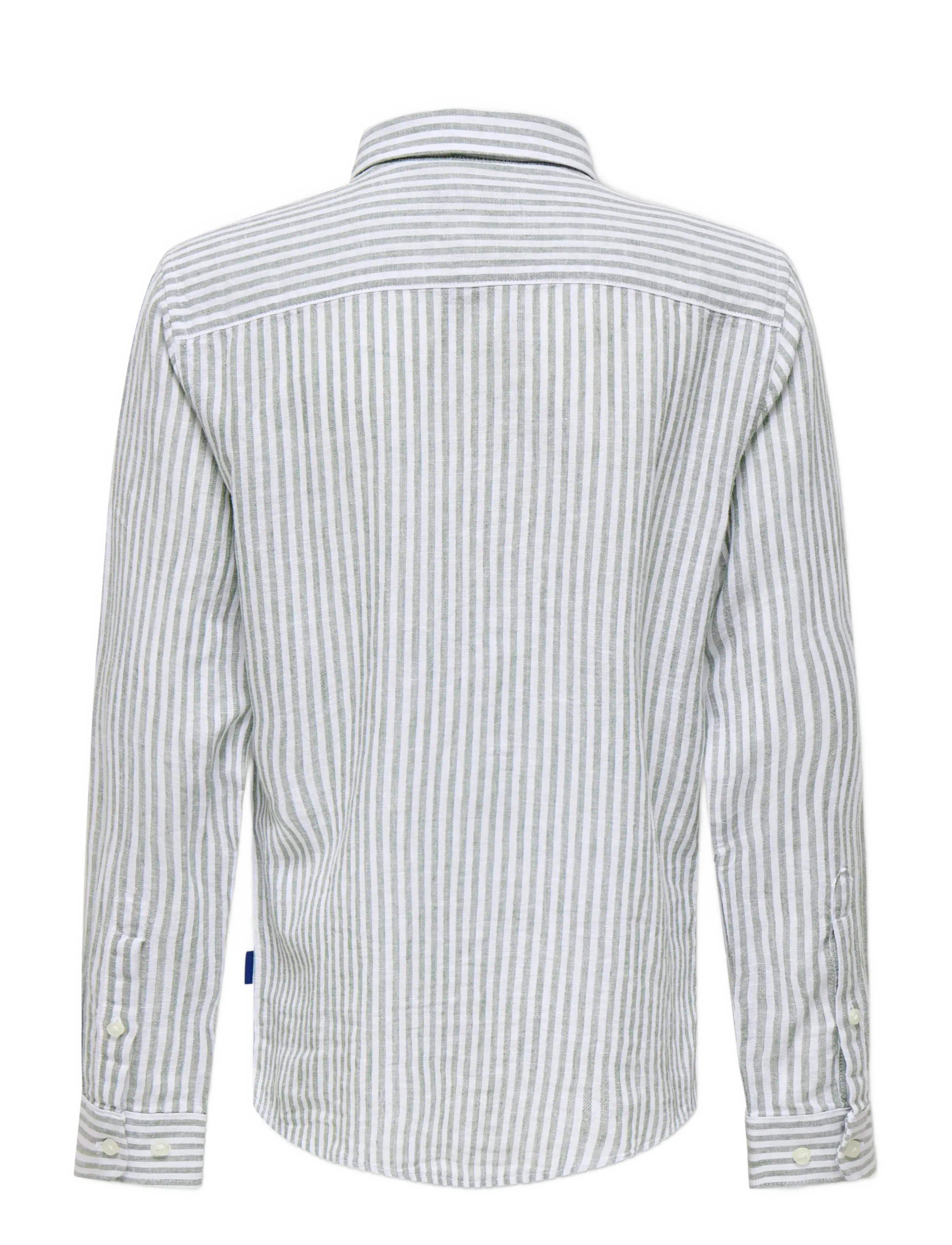 ONLY & SONS - OSJCAIDEN LIFE LS REG STRIPE LIN 660 WVN - langærmede skjorter - sea spray - 1
