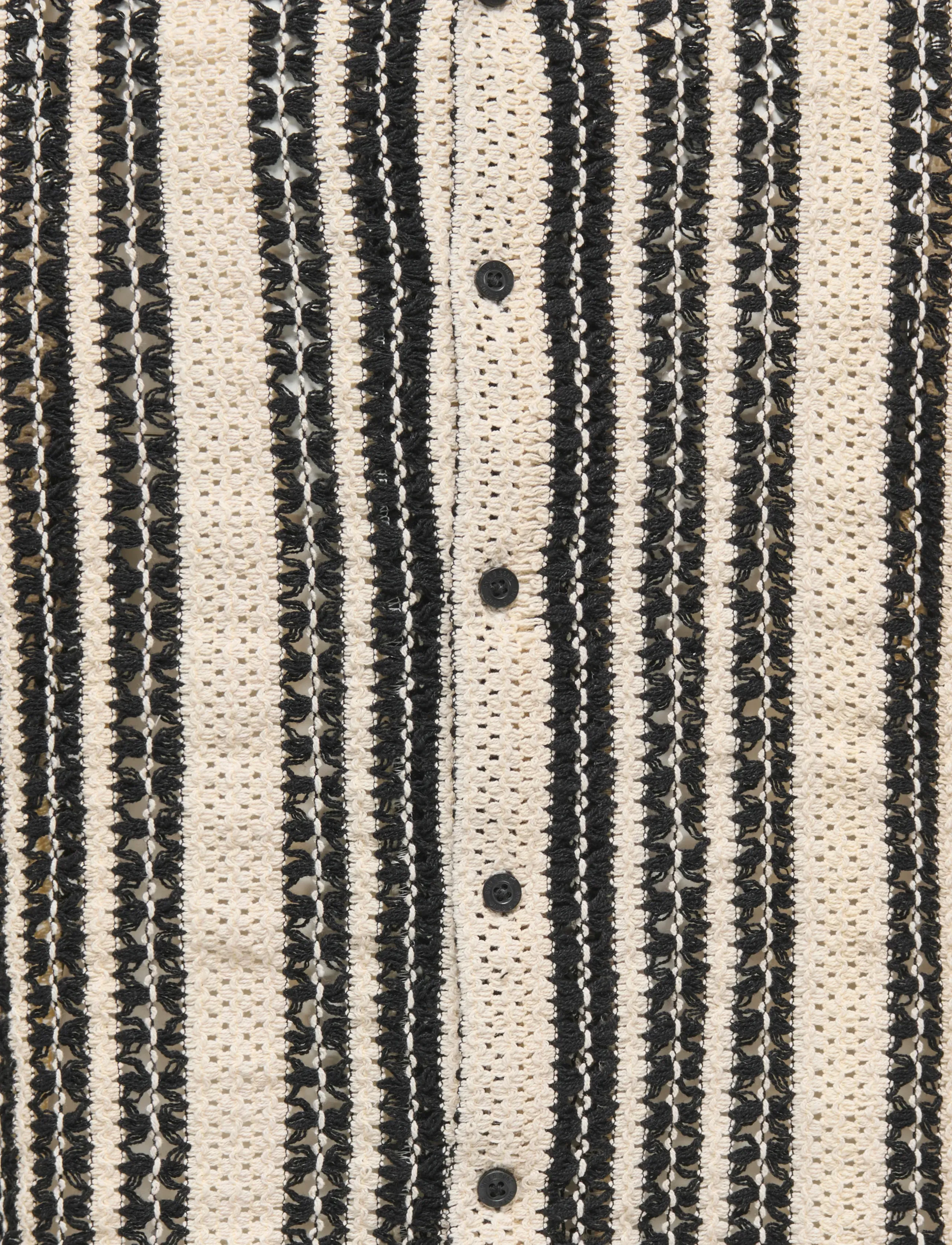 ONLY & SONS - OSJDANI CROCHET SS SHIRT WVN - lühikeste varrukatega särgid - cloud dancer - 3