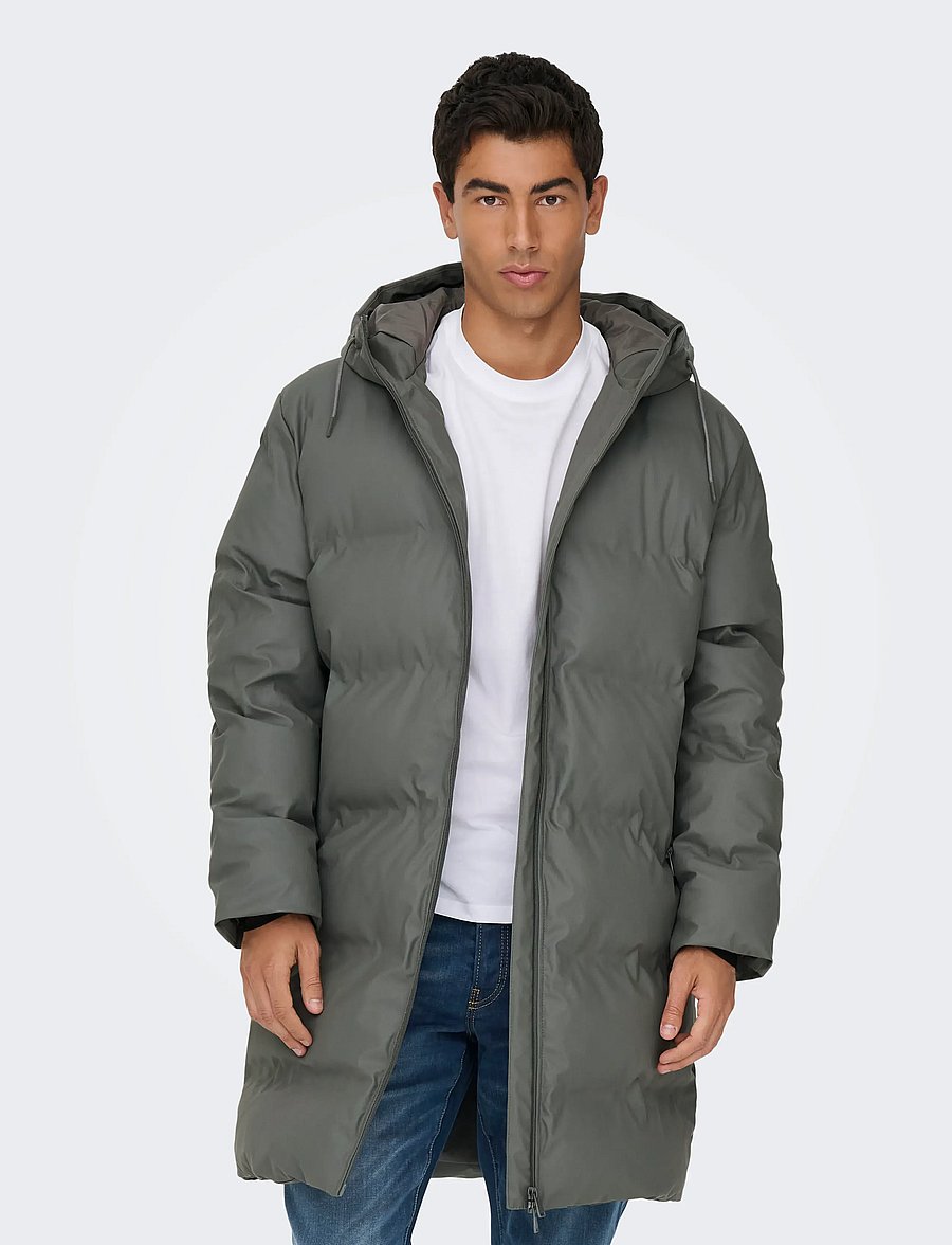 ONLY & SONS - ONSROYCE PUFFER JACKET OTW NOOS - winterjacken - castor gray - 0