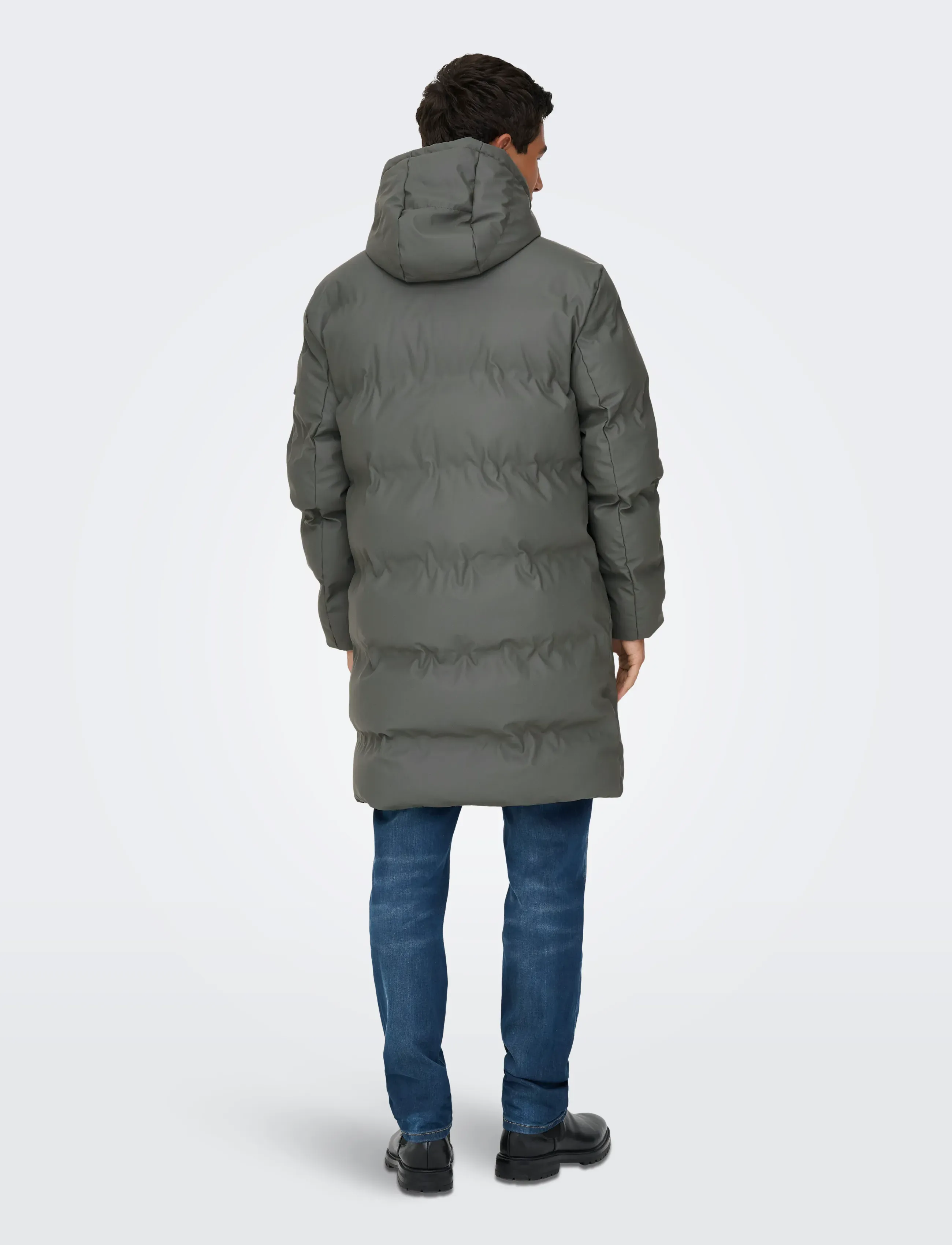 ONLY & SONS - ONSROYCE PUFFER JACKET OTW NOOS - winterjacken - castor gray - 3