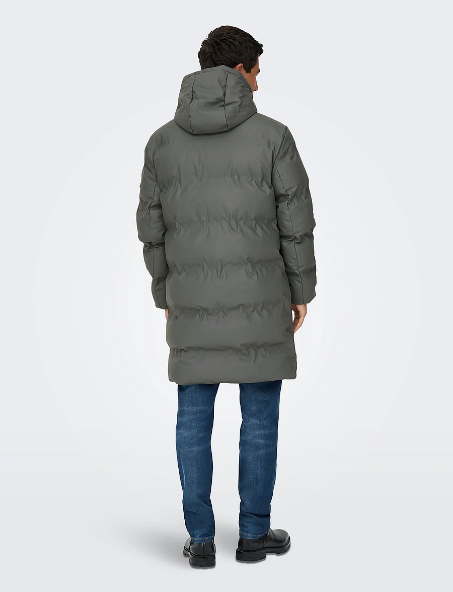 ONLY & SONS - ONSROYCE PUFFER JACKET OTW NOOS - winterjacken - castor gray - 3