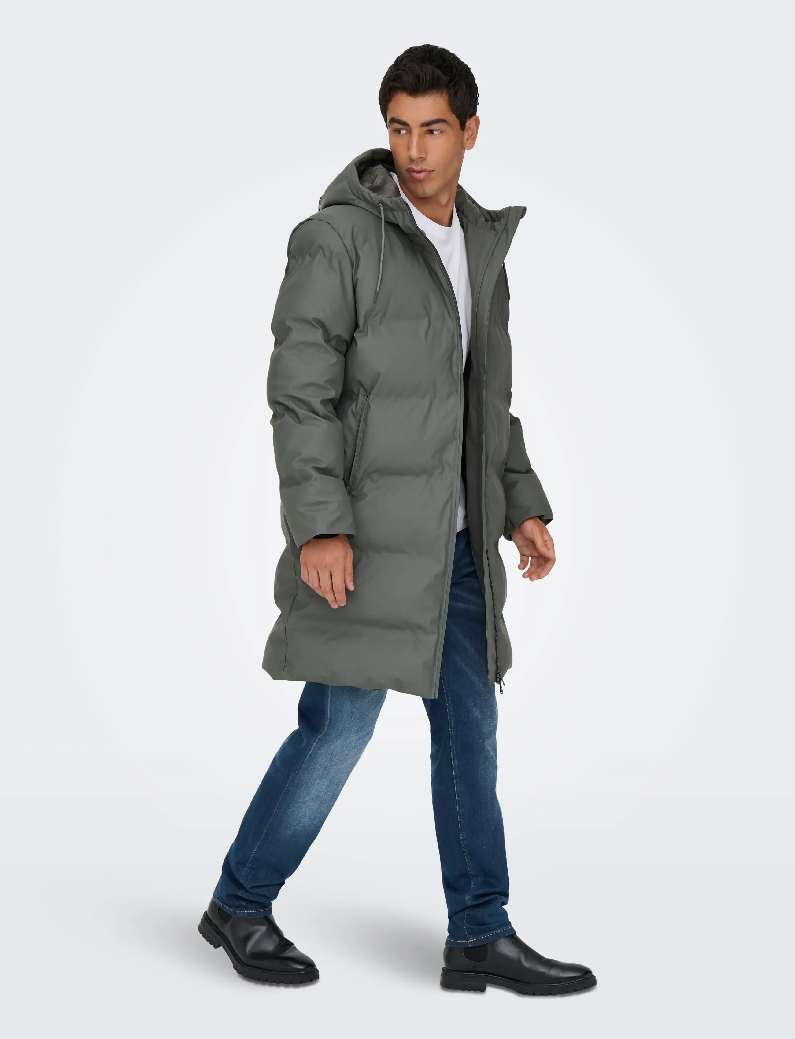 ONLY & SONS - ONSROYCE PUFFER JACKET OTW NOOS - winterjacken - castor gray - 4