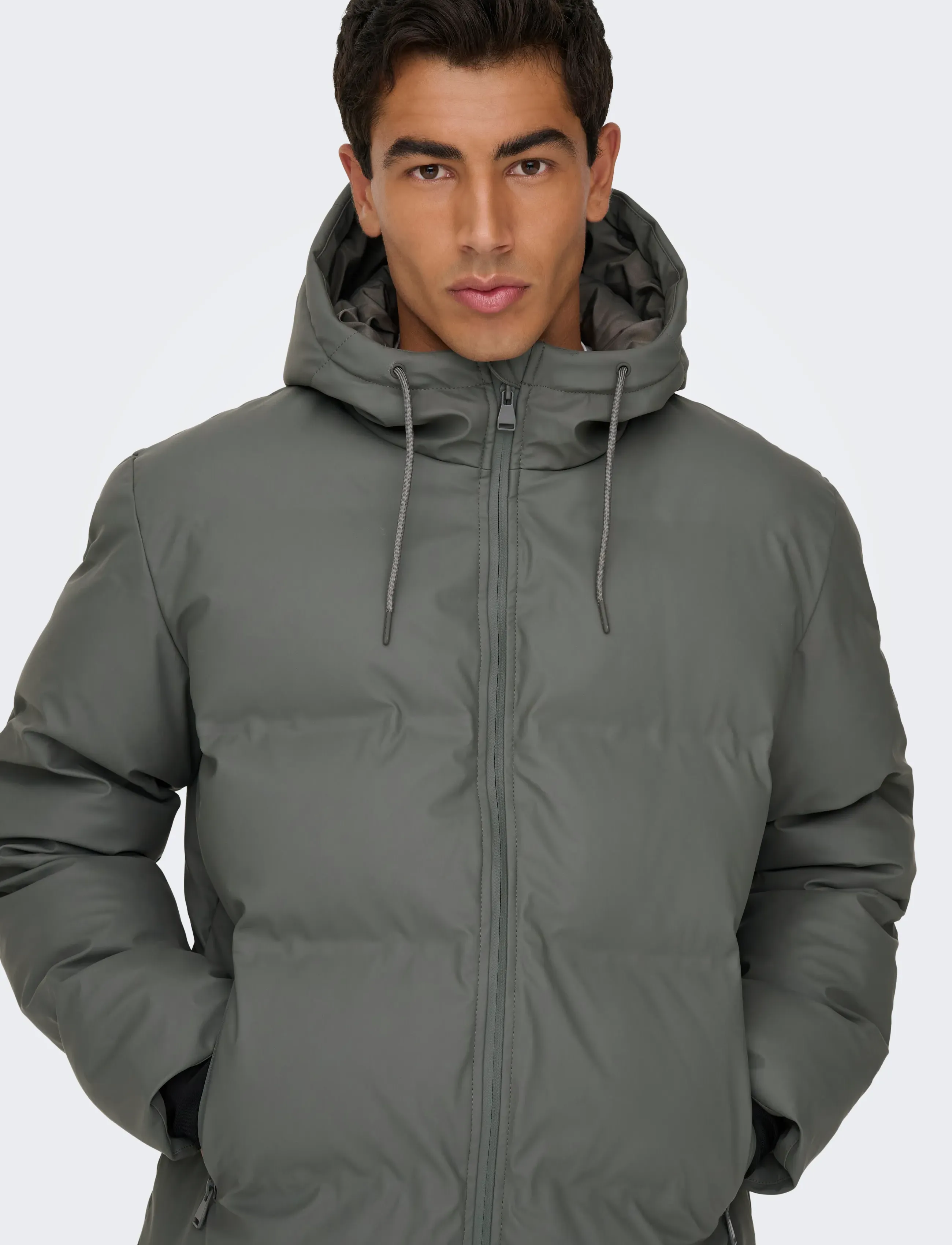 ONLY & SONS - ONSROYCE PUFFER JACKET OTW NOOS - winterjacken - castor gray - 5