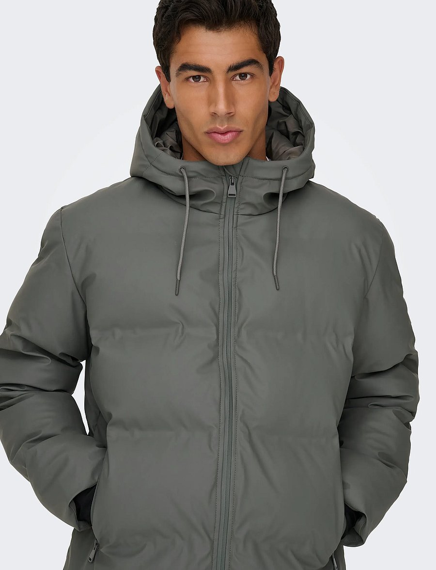 ONLY & SONS - ONSROYCE PUFFER JACKET OTW NOOS - winterjacken - castor gray - 5