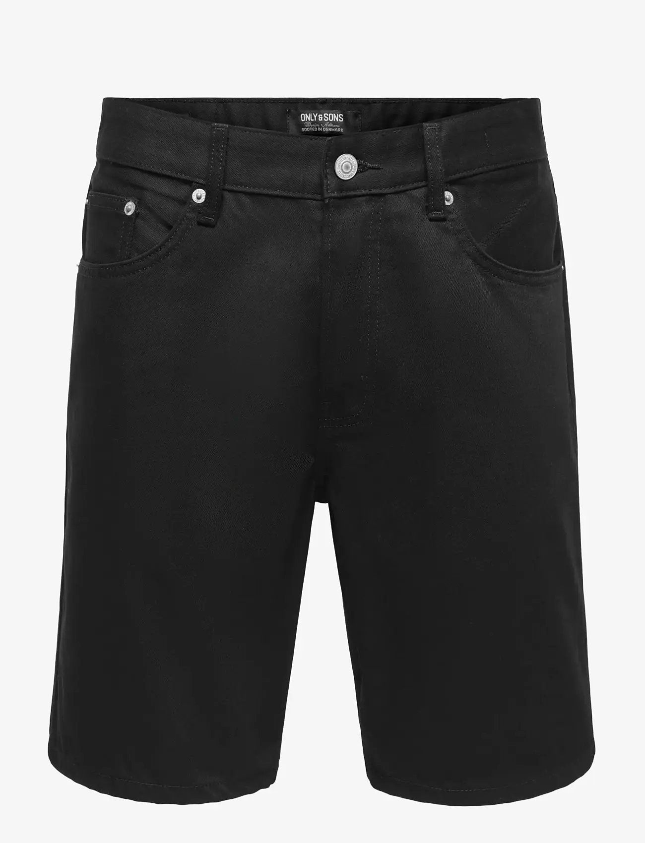ONLY & SONS - ONSEDGE STAY BD 6992 AZG DNM SHORTS NOOS - jorts - black denim - 0