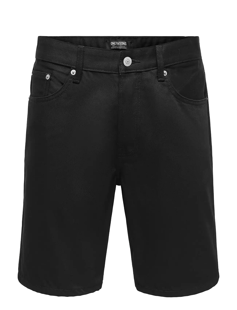 ONLY & SONS - ONSEDGE STAY BD 6992 AZG DNM SHORTS NOOS - jeansshorts - black denim - 1