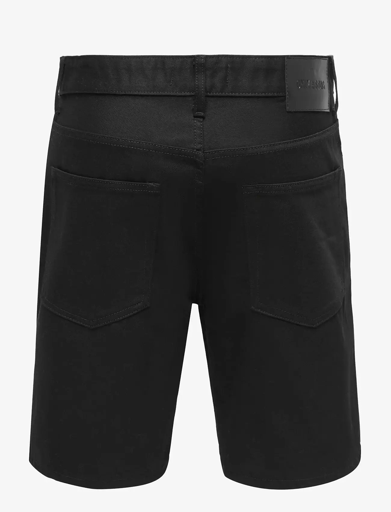 ONLY & SONS - ONSEDGE STAY BD 6992 AZG DNM SHORTS NOOS - jorts - black denim - 1