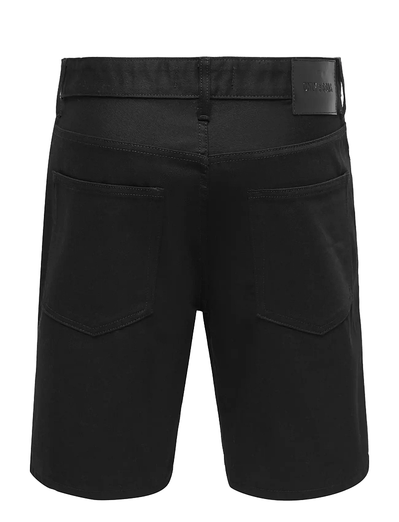 ONLY & SONS - ONSEDGE STAY BD 6992 AZG DNM SHORTS NOOS - jorts - black denim - 1