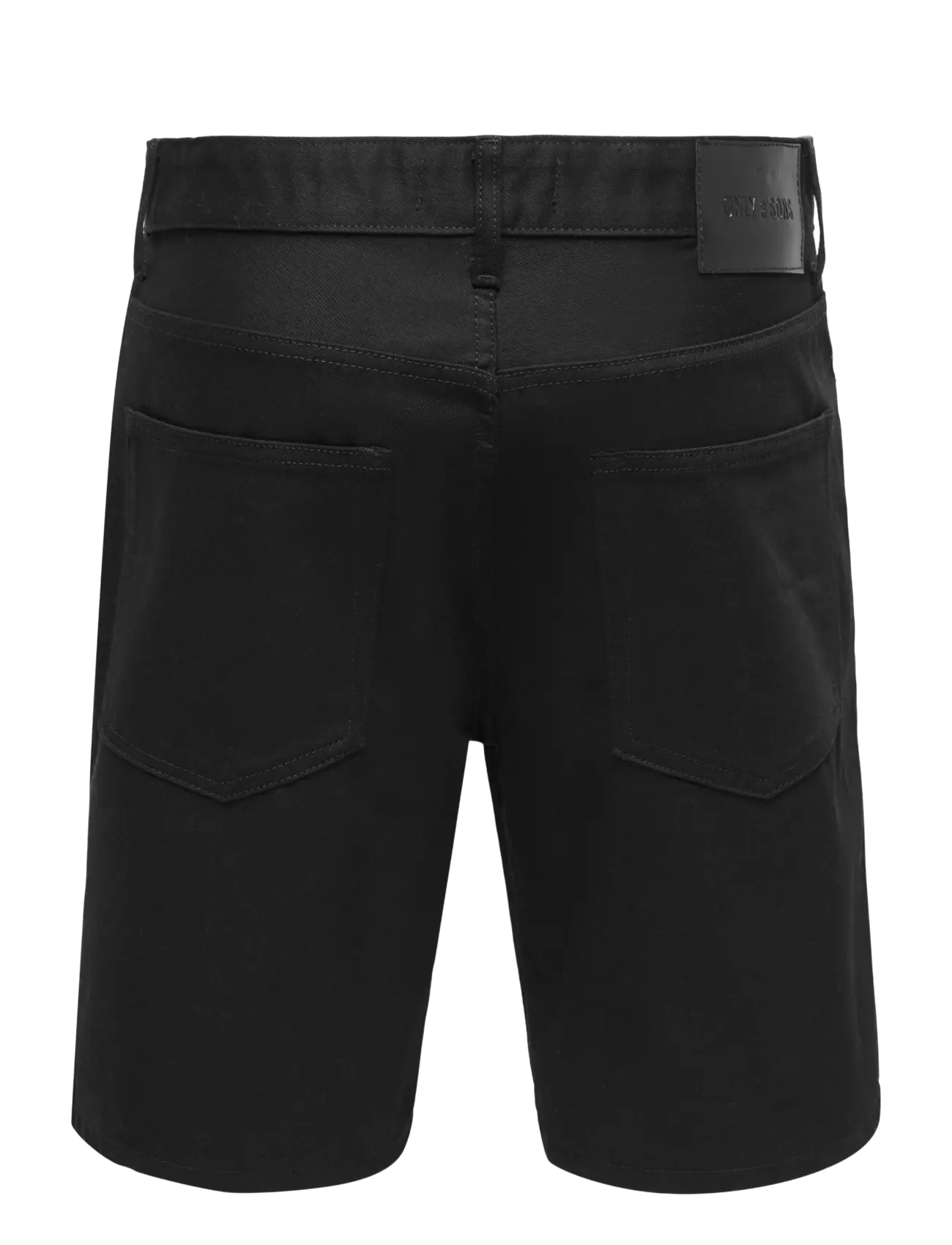ONLY & SONS - ONSEDGE STAY BD 6992 AZG DNM SHORTS NOOS - jeans shorts - black denim - 2