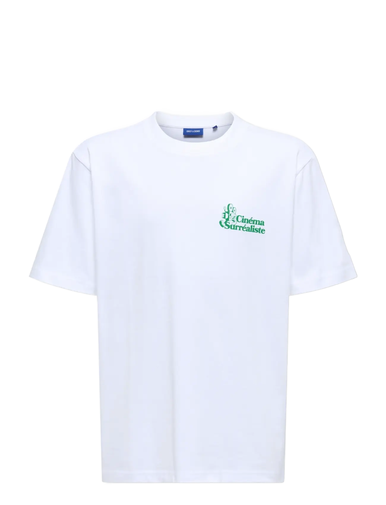 ONLY & SONS OSJFREDO RLX CINEMA SS TEE VD JRS - Overdele - BRIGHT WHITE / white