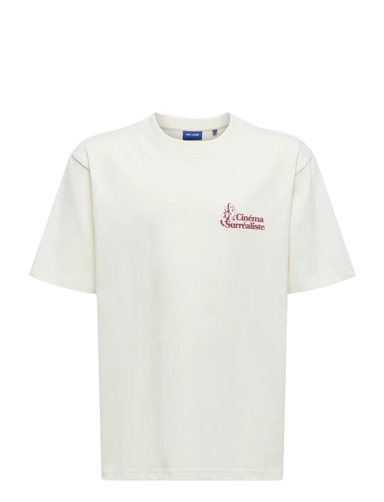 ONLY & SONS Osjfredo Rlx Cinema Ss Tee Vd Jrs Cream - 134-140 - Kinder