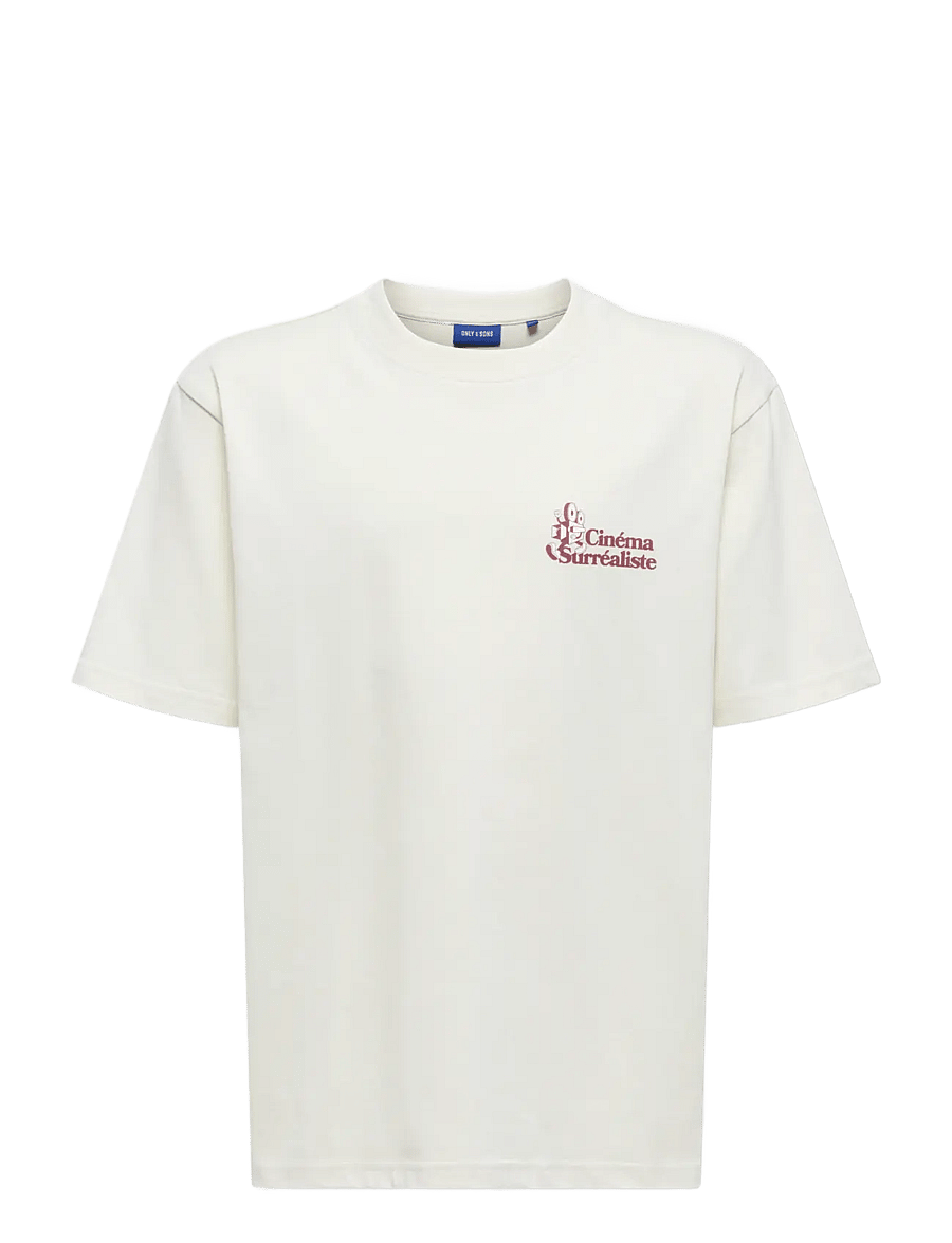 ONLY & SONS - OSJFREDO RLX CINEMA SS TEE VD JRS - kortærmede t-shirts - silver green - 0