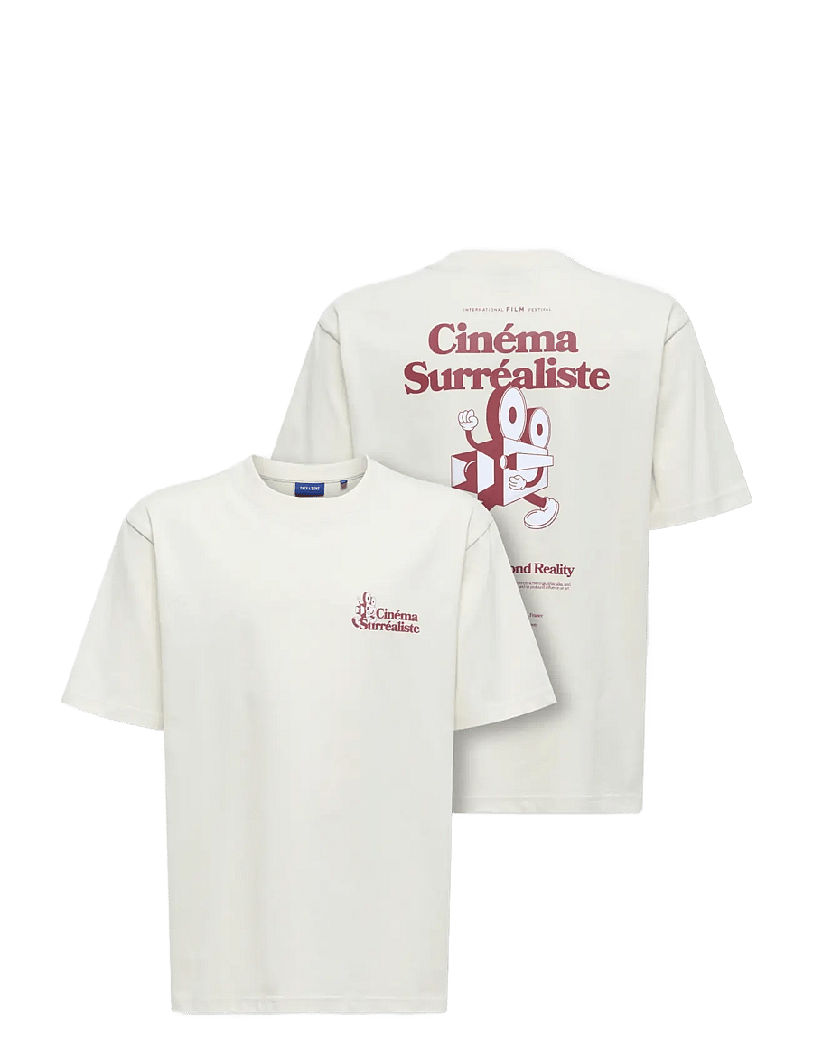 ONLY & SONS - OSJFREDO RLX CINEMA SS TEE VD JRS - kortærmede t-shirts - silver green - 3