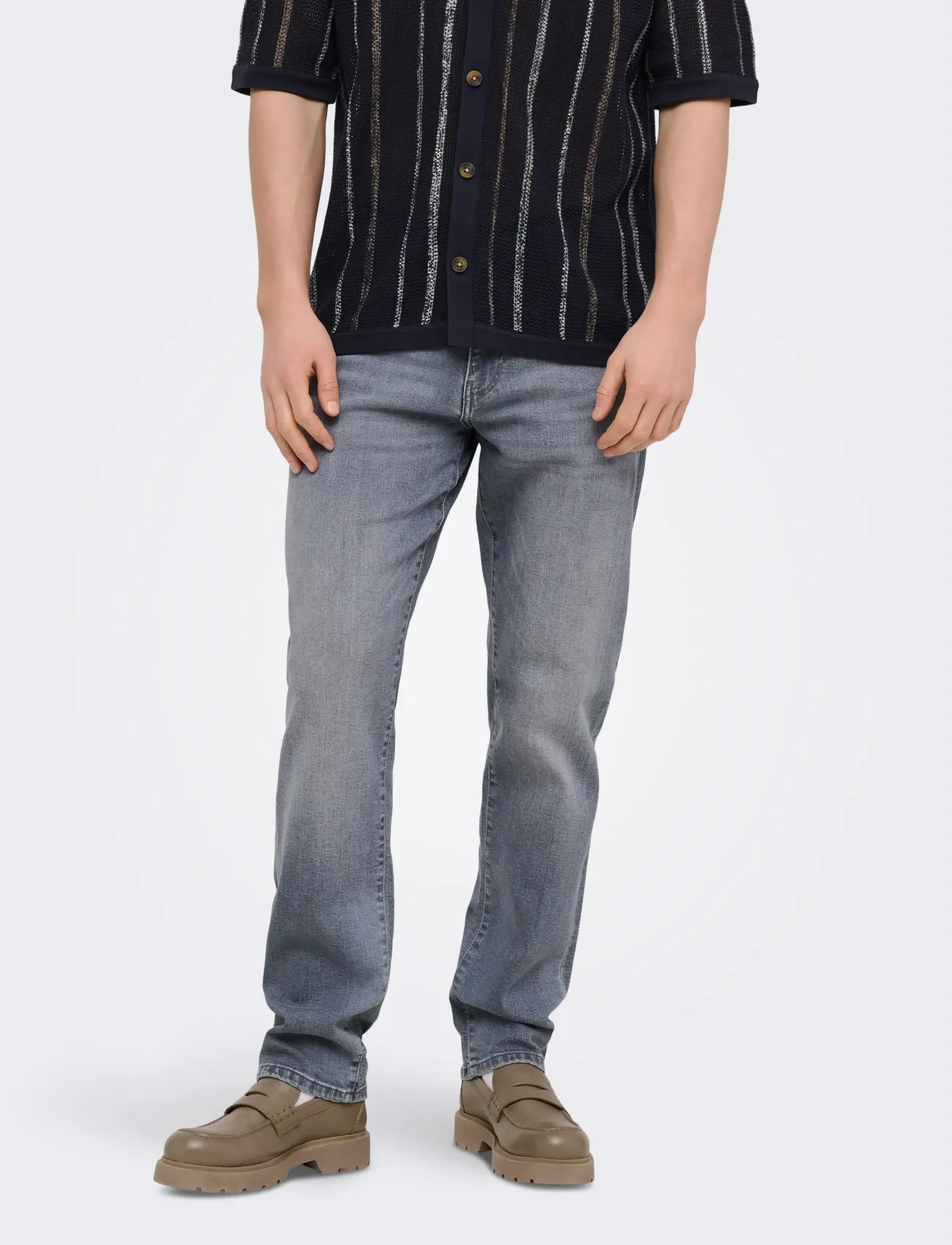 ONLY & SONS ONSWEFT REG. JAX  LMG 7007 TAI DNM NOOS - Kollektionen - LIGHT GREY DENIM / grey