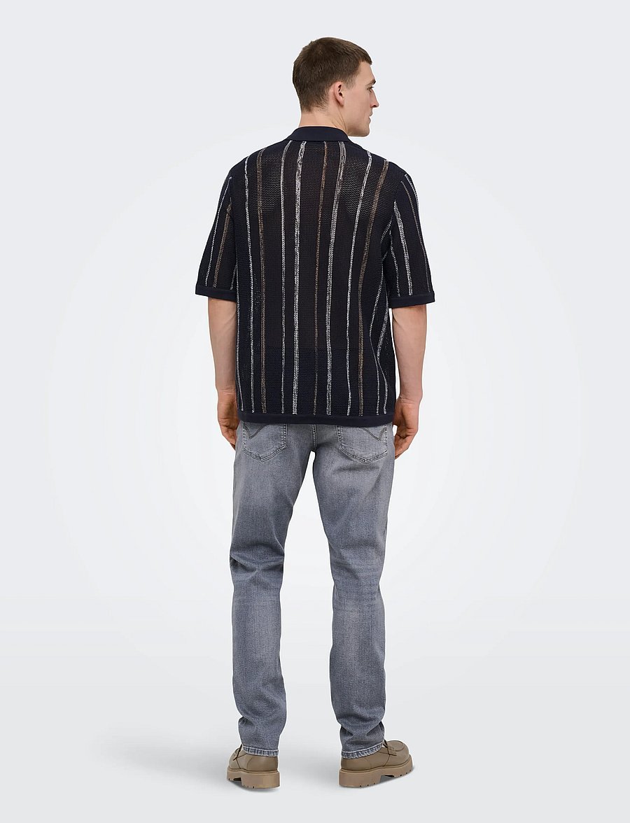 ONLY & SONS - ONSWEFT REG. JAX LMG 7007 TAI DNM NOOS - tavalised teksad - light grey denim - 3