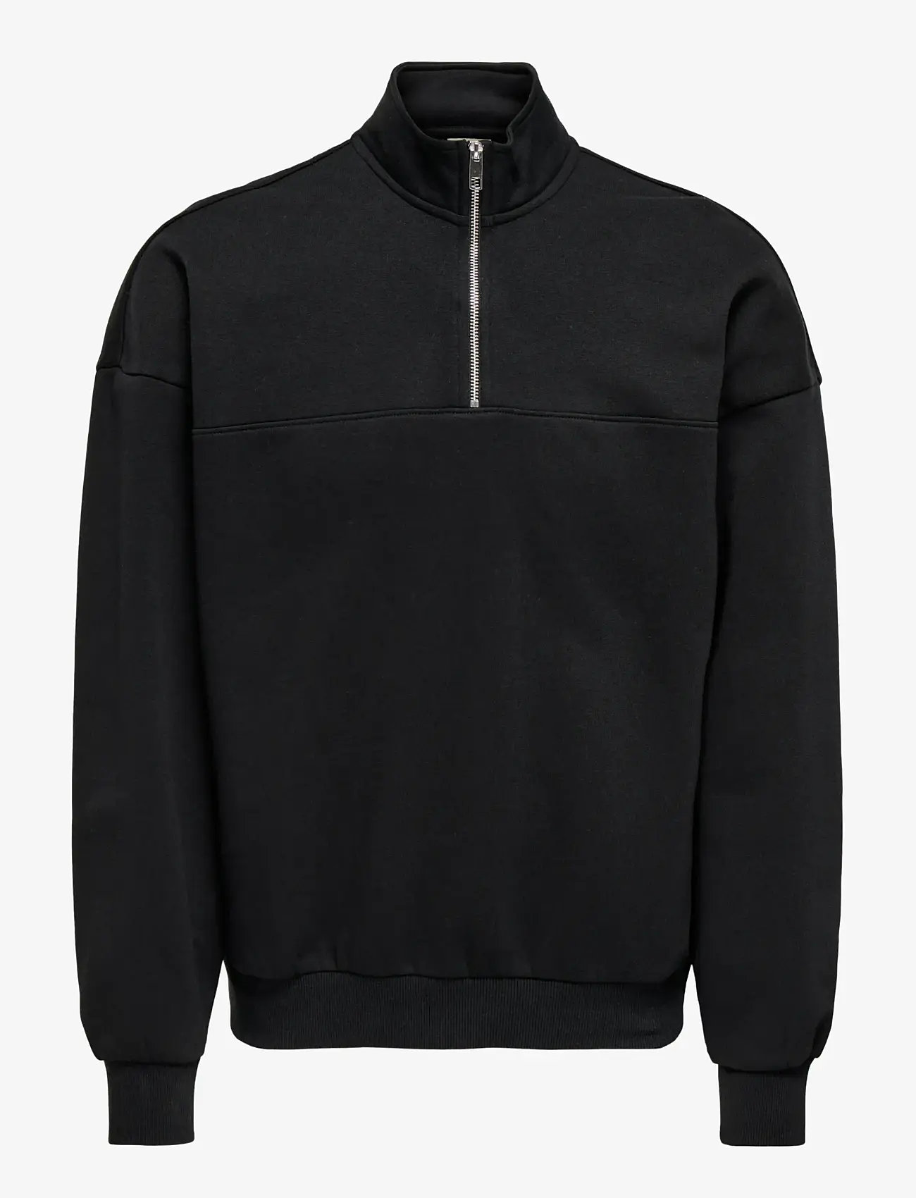 ONLY & SONS - ONSCERES OVZ TRACK HALF ZIP SWEAT VD - kollektioner - black - 1